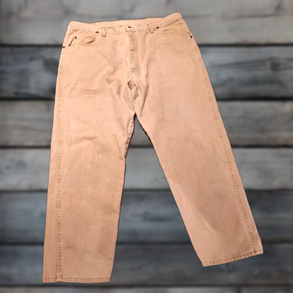 Wrangler VINTAGE Wrangler Men's Jeans 42X30 Tan Cotton 5-Pocket USA Cowboy 90s Size US 42 / EU 58 - 1 Thumbnail