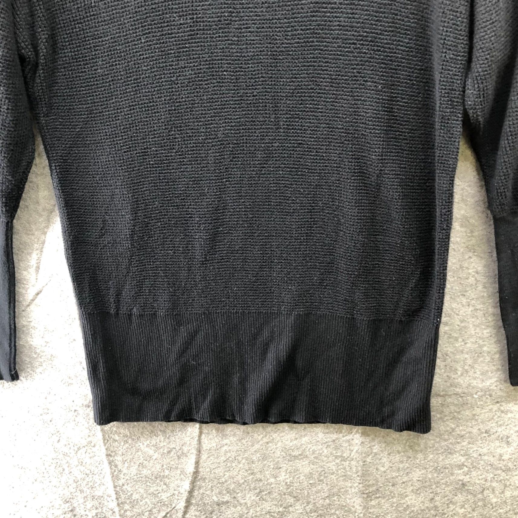 Loft LOFT Turtleneck Tunic Sweater Women M Black Cotton Blend Longline Dolman Sleeve Knit Everyday Casual Vintage No Size M / US 6-8 / IT 42-44 - 4 Thumbnail