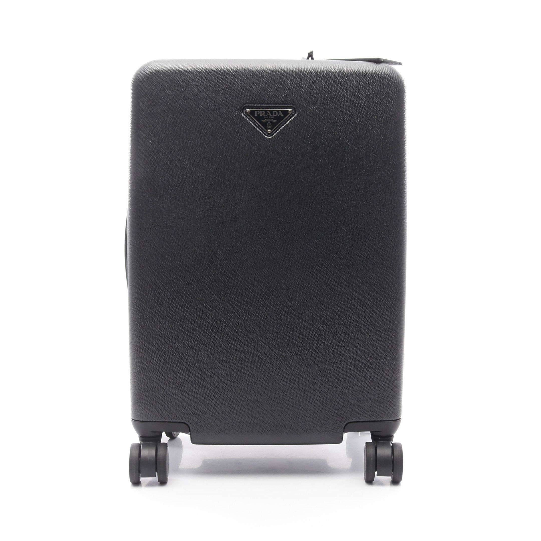 Prada Prada Policarbonato Trolley Polycarbonate Carry Case Suitcase Saffiano Leather Black Prada Logo Plate Size ONE SIZE - 1 Thumbnail