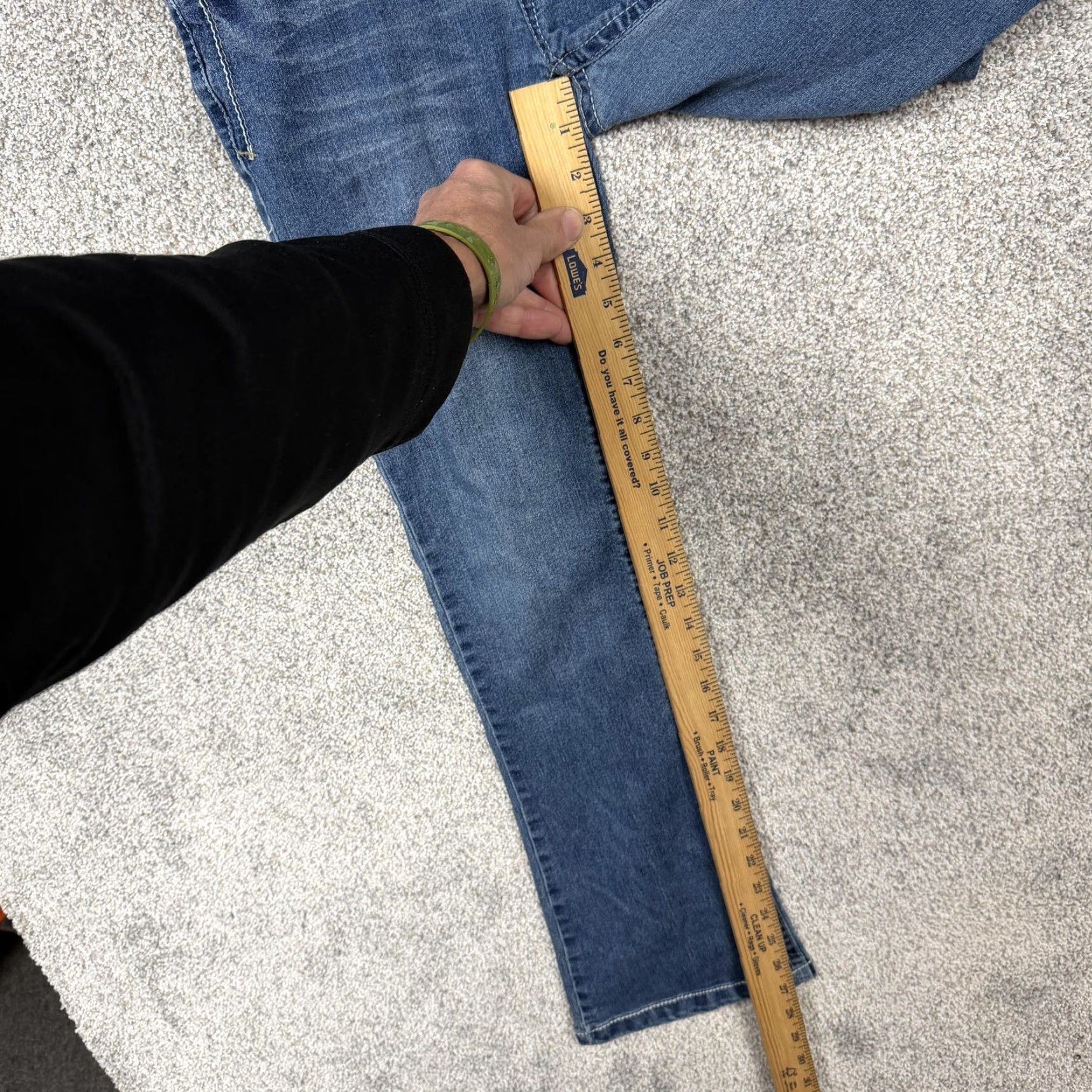 Vintage WallFlower Jeans Juniors 5 Short Blue Bootcut Stretch Embroidered Pockets Jeans Small Blue Back Pocket Embroidered Size 27" / US 4 / IT 40 - 4 Thumbnail
