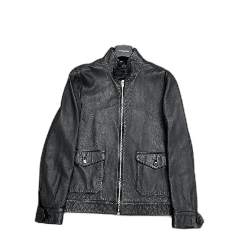 Saint Laurent Paris SLP Black Leather Jacket Size 50- Size US XL / EU 56 / 4 - 1 Thumbnail