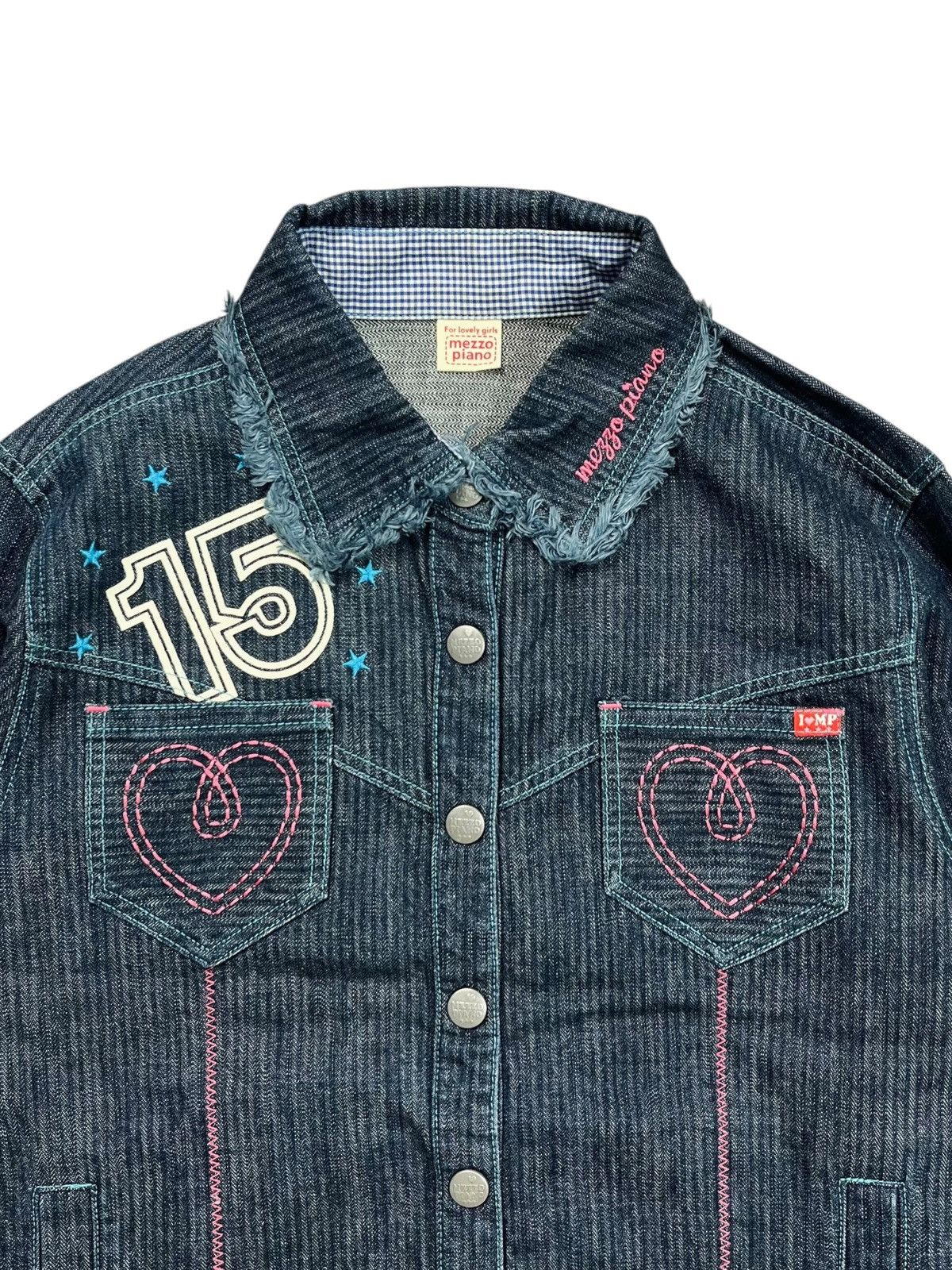 Angel Blue 2000s Mezzo Piano - Sweet Berrie Denim Jacket Size M / US 6-8 / IT 42-44 - 5 Thumbnail