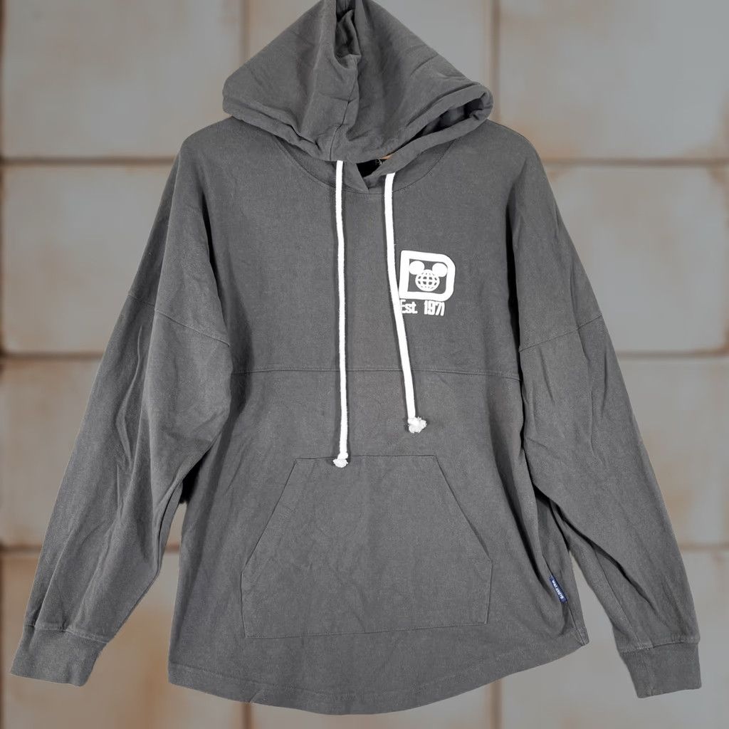 Disney Disney Spirit Jersey Hoodie Womens Small Gray Walt Disney World Puff Print Logo Size S / US 4 / IT 40 - 1 Thumbnail