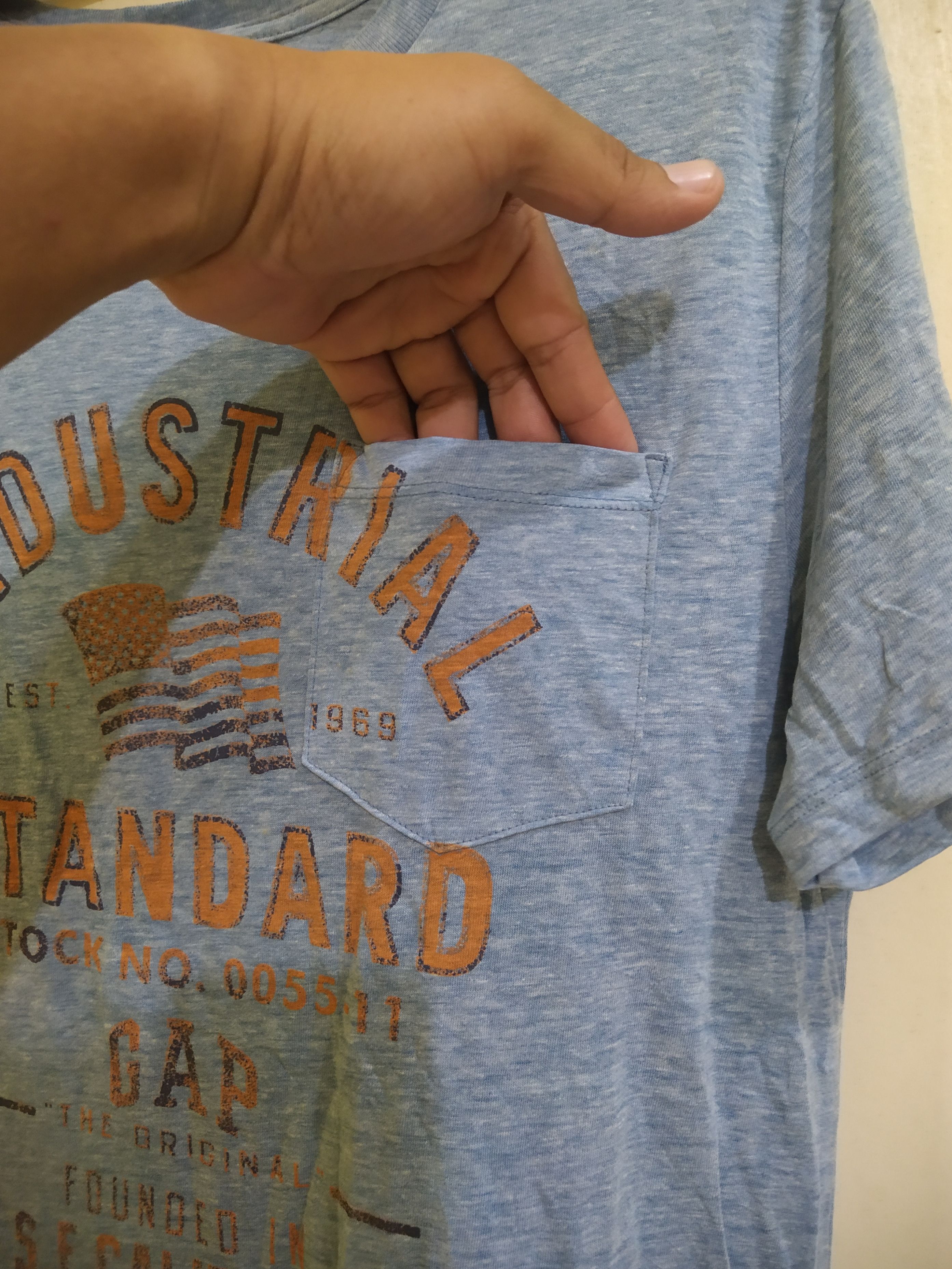 Gap GAP Industrial Standard American Flag Graphic T-Shirt Size US M / EU 48-50 / 2 - 3 Thumbnail