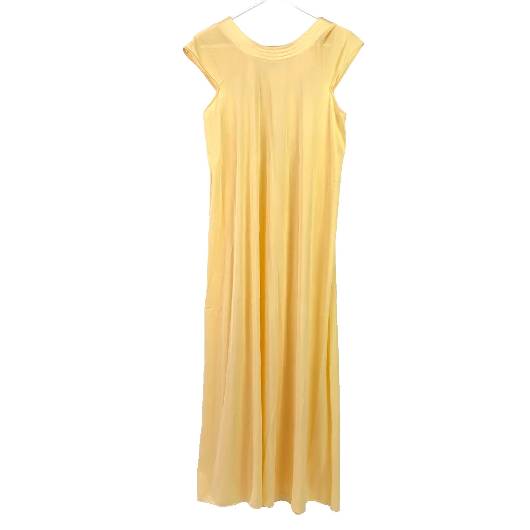 JCPenney VINTAGE JcPenney Yellow Nightgown Robe Set Misses Medium Nylon 1980s Size ONE SIZE - 6 Thumbnail