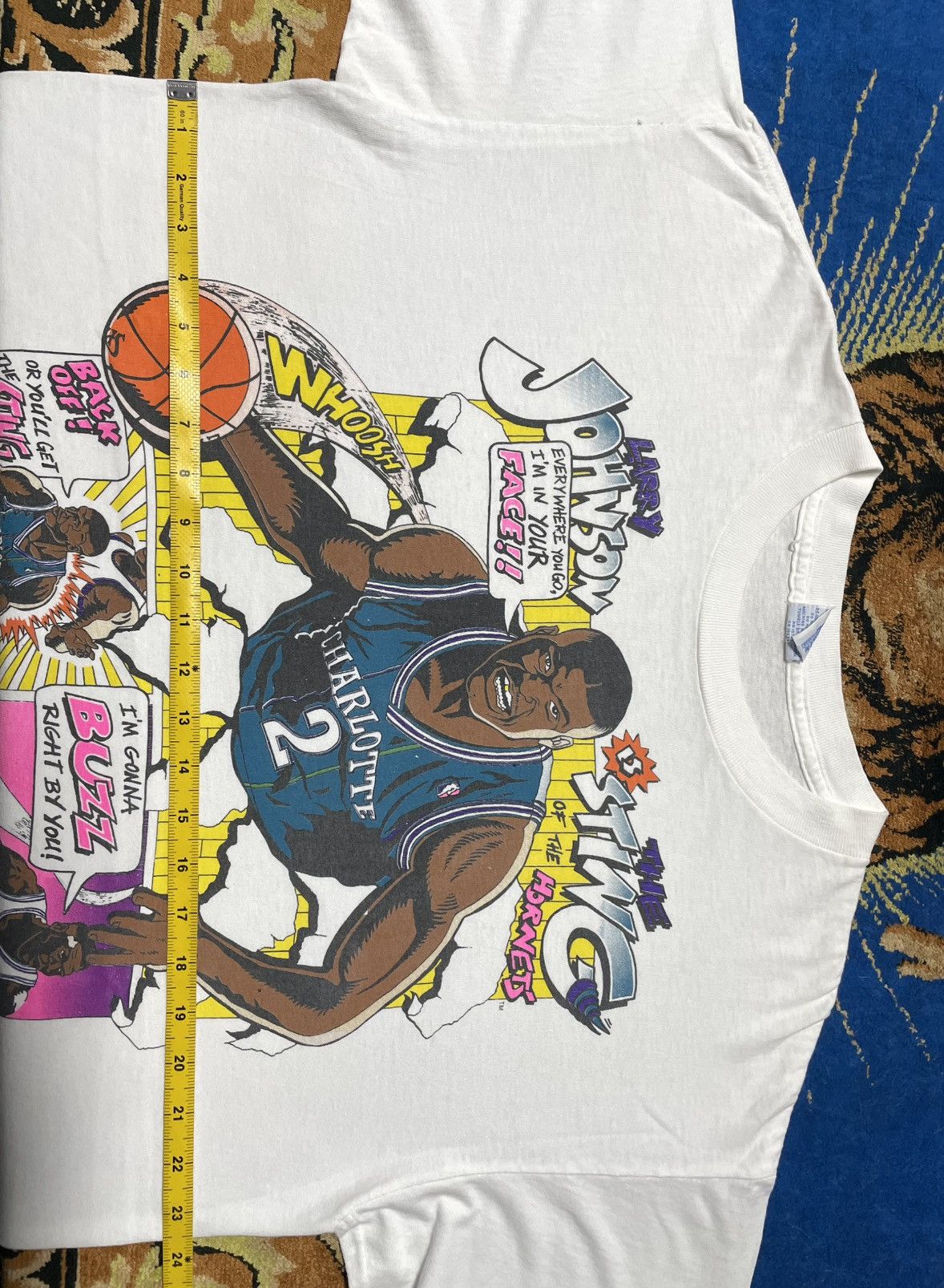 Other Rare Vintage 90s Larry Johnson Comic T-Shirt. Size US XL / EU 56 / 4 - 10 Thumbnail