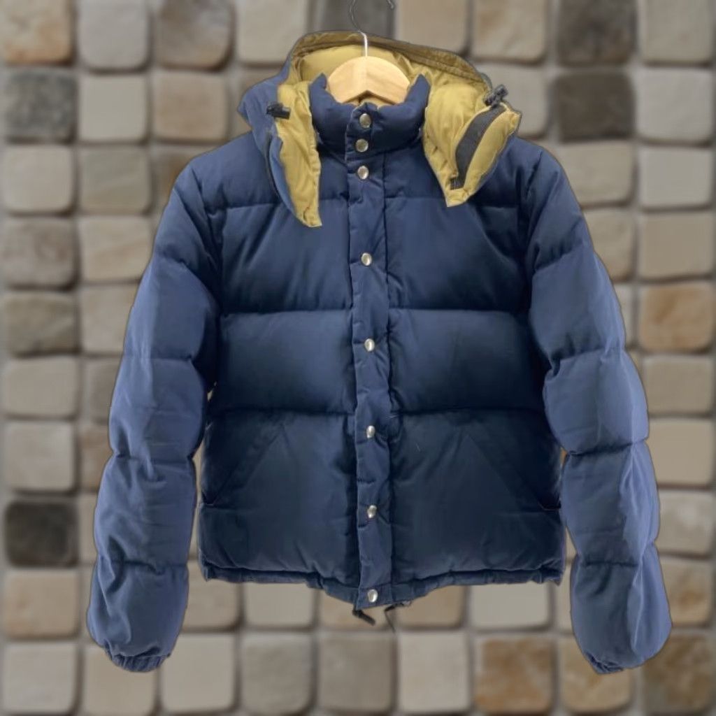 Vintage Crescent Down Works Puffer Jacket XS USA Navy Olive Brown 60% Cotton 40% Nylon Men Regular Size XS Jacket Size US XS / EU 42 / 0 - 1 Thumbnail