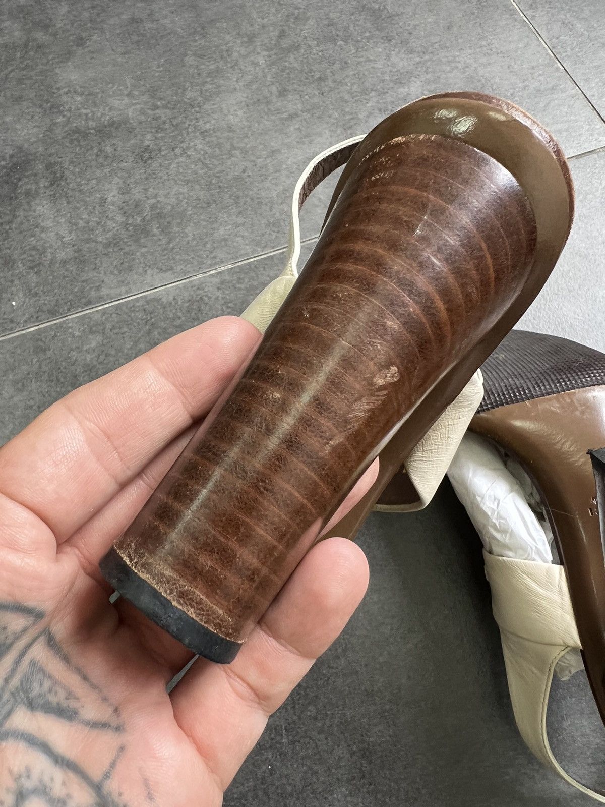 Gucci Vintage Gucci horsebit sandals Heels With Strap Ankle Size US 7 / IT 37 - 11 Thumbnail