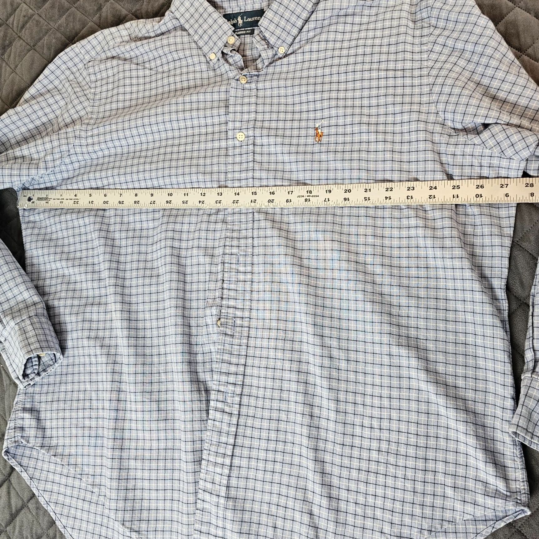 Ralph Lauren Ralph Lauren Blue Label Men’s 2XL Blue Check Long Sleeve Button Down Shirt Pony Shirt Size US XXL / EU 58 / 5 - 5 Thumbnail