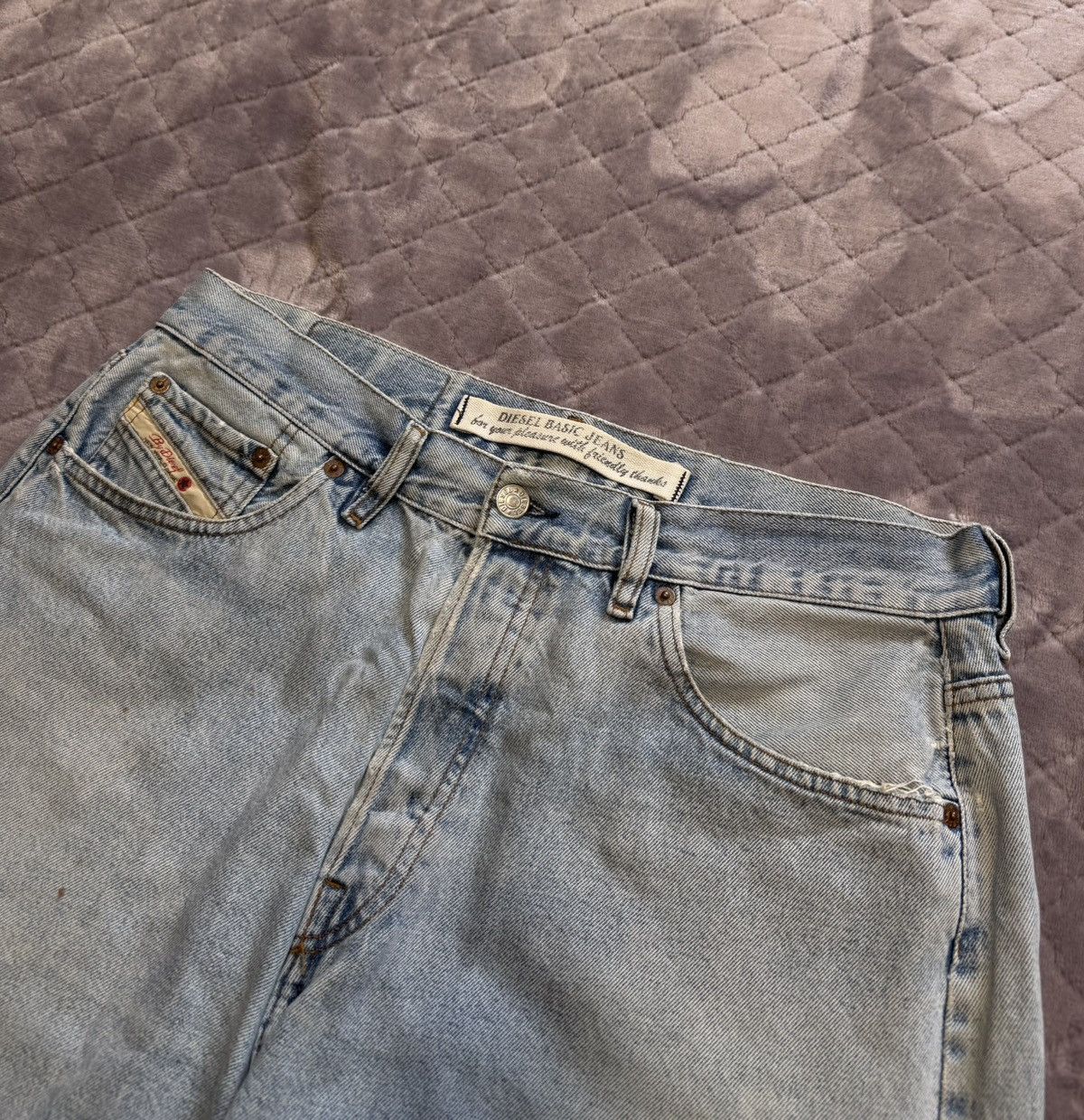 Diesel × Vintage Vintage Diesel Baggy Denim Shorts Size US 36 / EU 52 - 5 Thumbnail