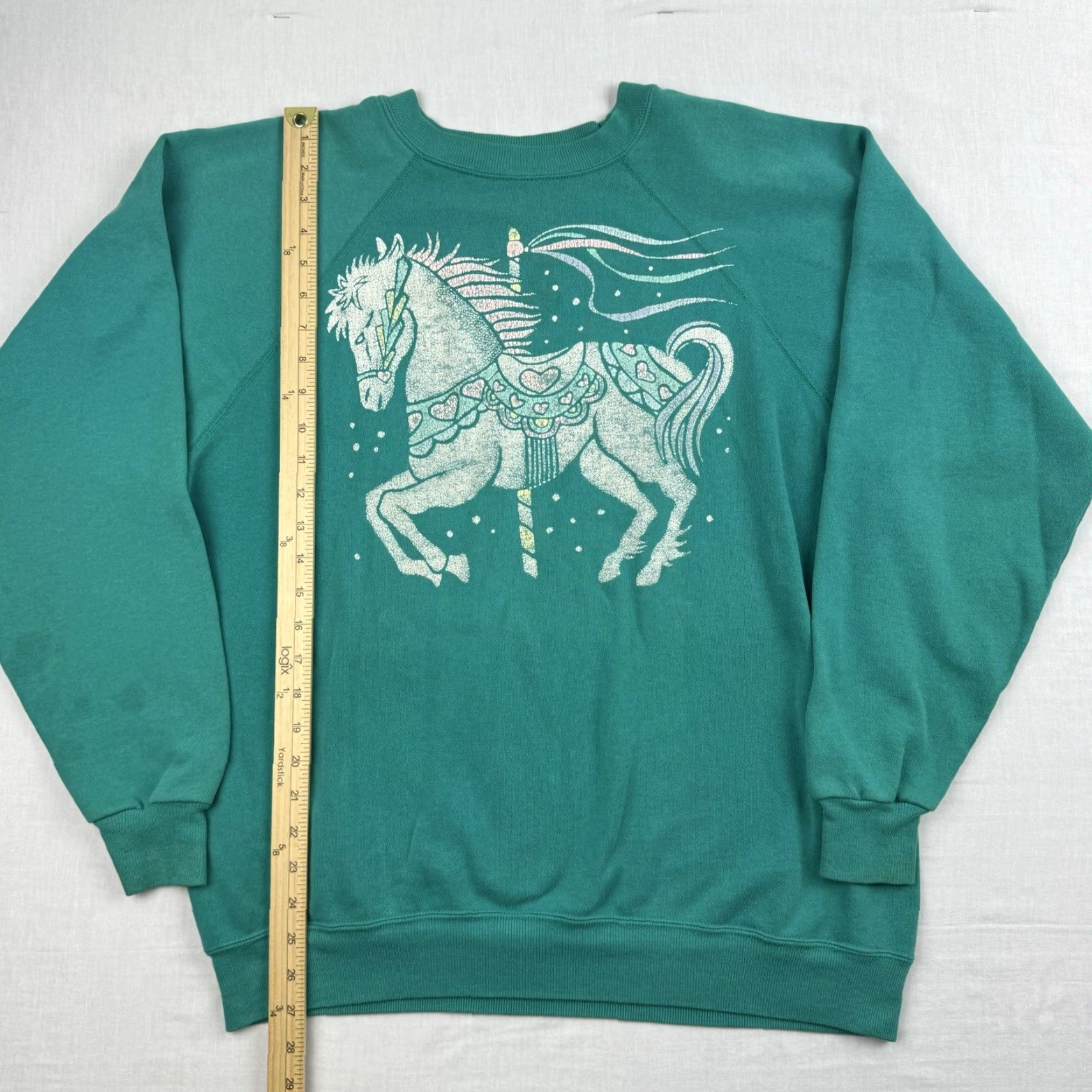Hanes VINTAGE Hanes Sweatshirt Adult XL Blue Solid Pullover 90s Horse Fair Mens Size US XL / EU 56 / 4 - 7 Thumbnail