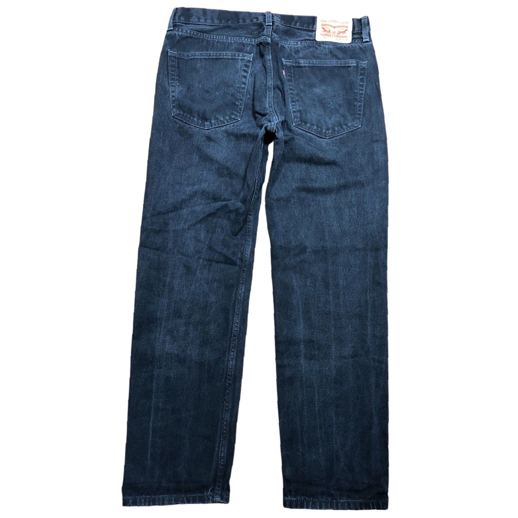 Levi's Levi's 505 Jeans Mens Straight 35x31 Black Denim Western Cowboy Rodeo 80s 90s USA Classic Size US 35 - 2 Thumbnail