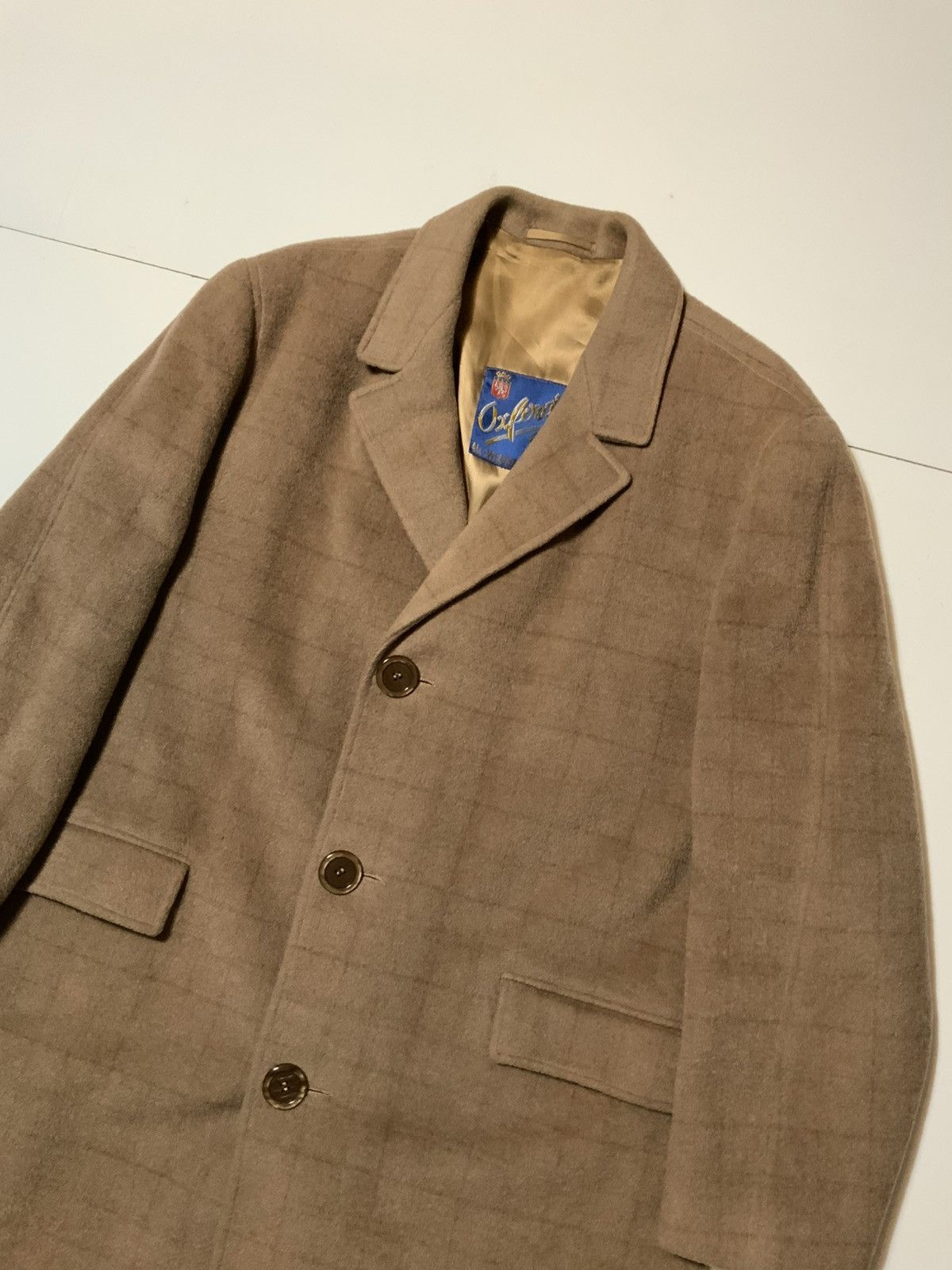 Designer × Vintage Vintage Oxford 100% Mohair Di Lusso Italy Overcoat Coat Size US M / EU 48-50 / 2 - 5 Thumbnail