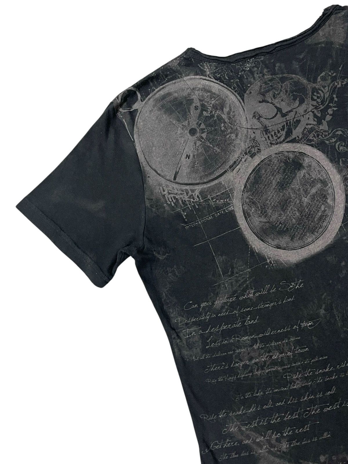 In The Attic IN THE ATTIC Changeabi Design Faded Style Punk Poem Tshirt Size US L / EU 52-54 / 3 - 11 Thumbnail