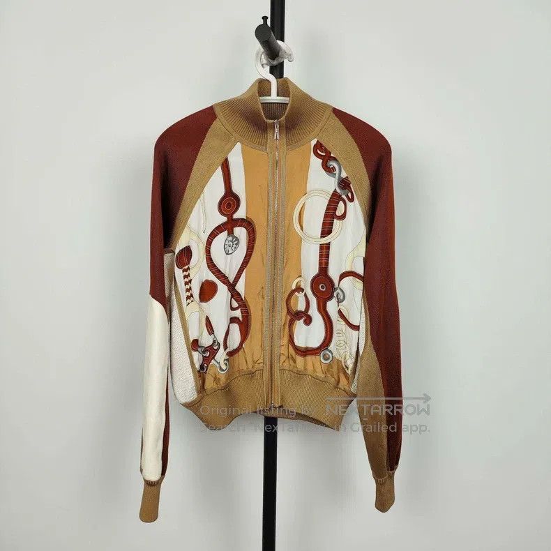 Hermes Hermes Pattern Printed Long Sleeve Jacket Size XS / US 0-2 / IT 36-38 - 1 Thumbnail