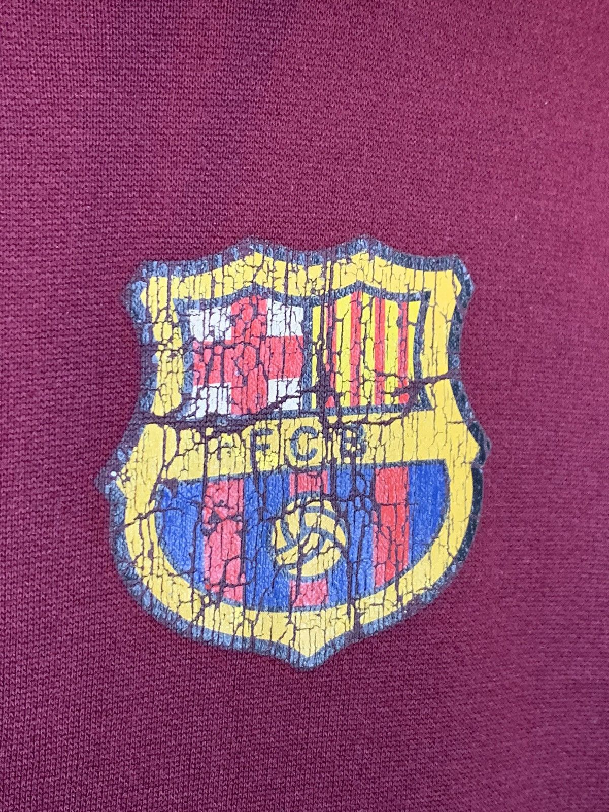 Vintage RARE* Vintage 90’s Ronaldinho #10 FC Barcelona Faded Hoodie Size US XL / EU 56 / 4 - 6 Thumbnail