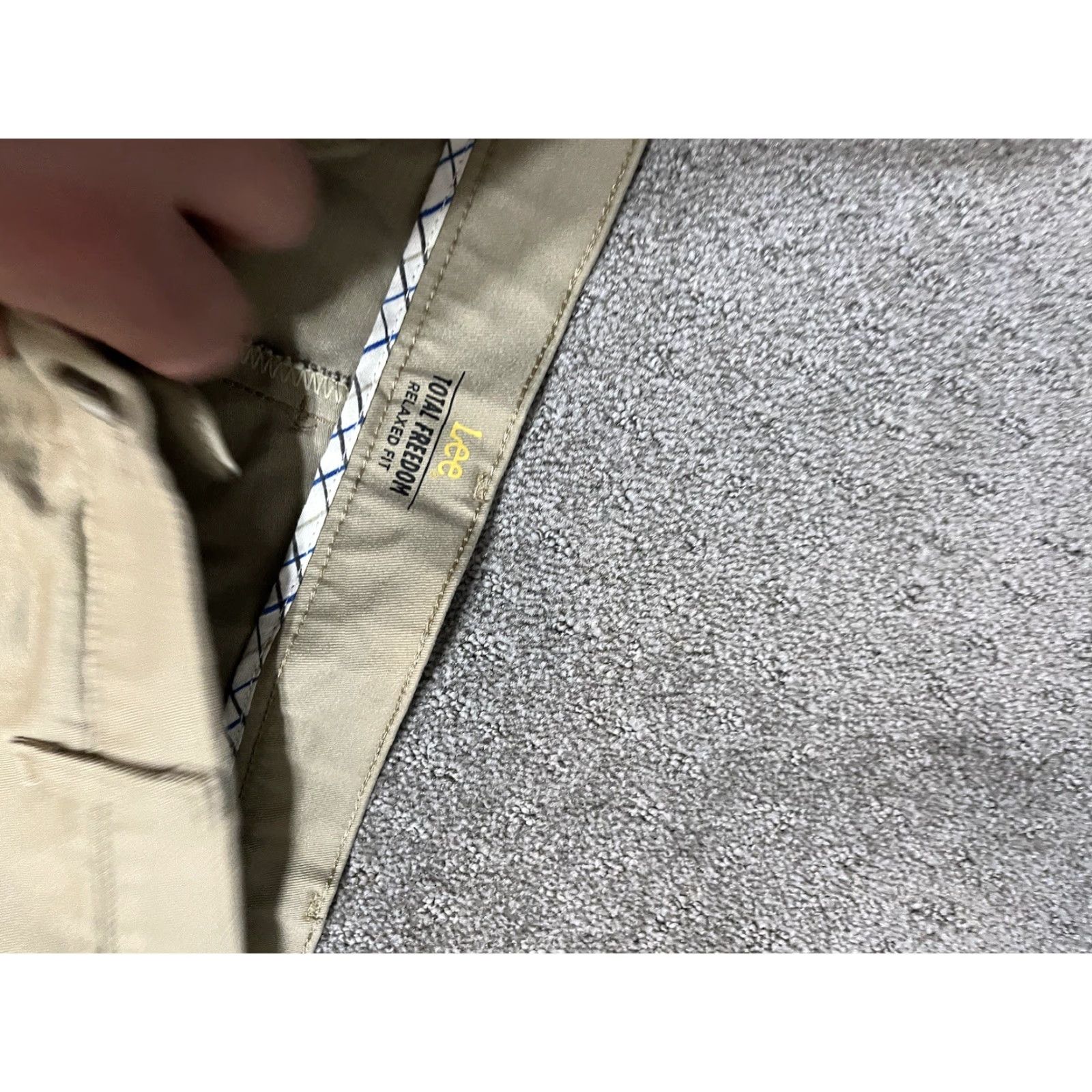 Lee Lee Pants Men 40x30 Beige Total Freedom Relaxed Fit Straight Leg Stretch Pants Size US 40 / EU 56 - 5 Thumbnail
