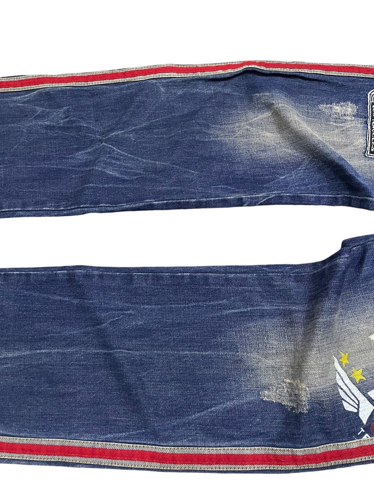 Hysteric Glamour × Shellac Buzz Spunky Japan Archive Surfer Patched Loose Jeans Size US 30 / EU 46 - 8 Thumbnail