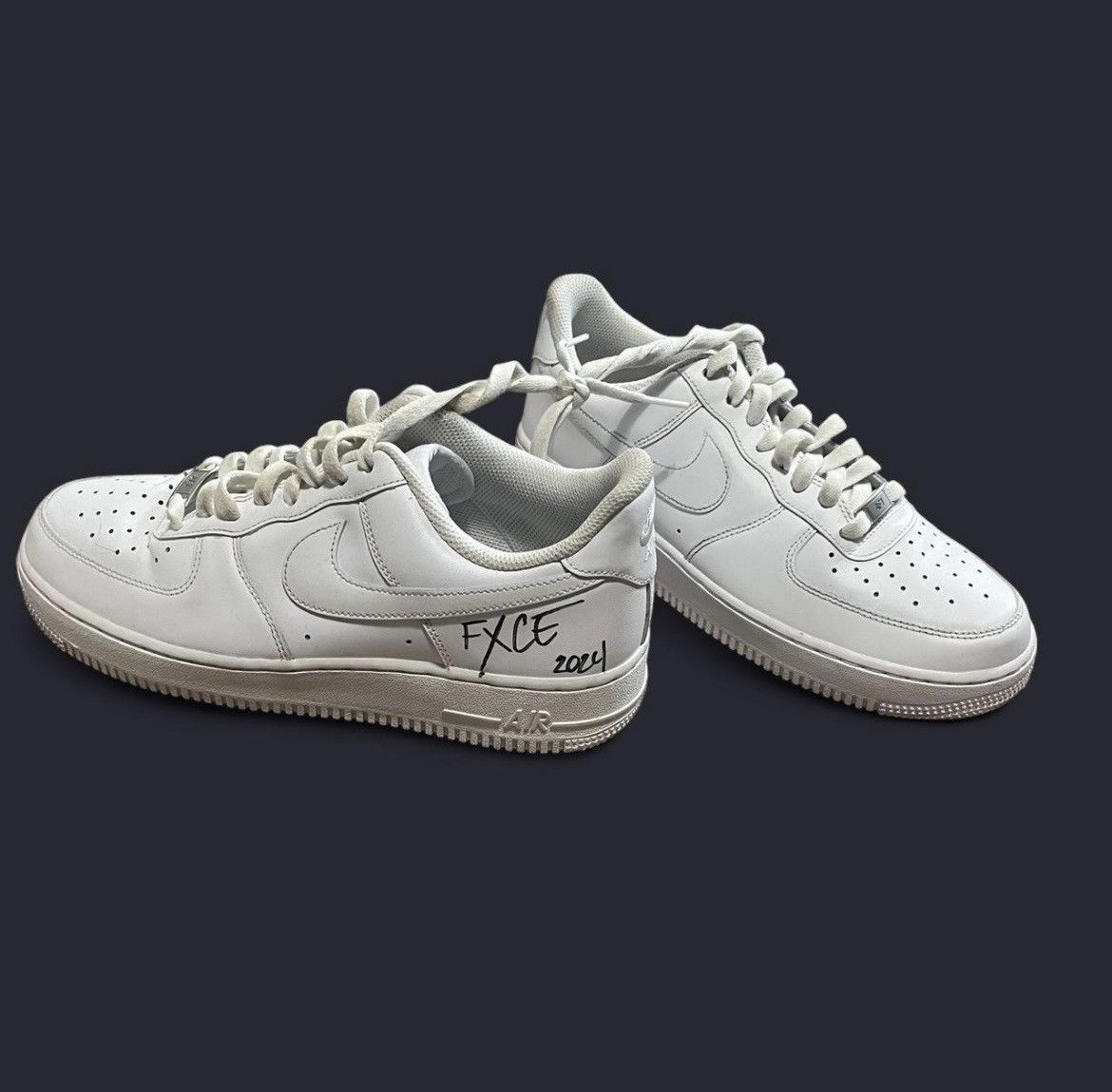 Nike BABYFXCE E SIGNED NIKE AIR FORCE ONE Size US 8.5 / EU 41-42 - 5 Thumbnail