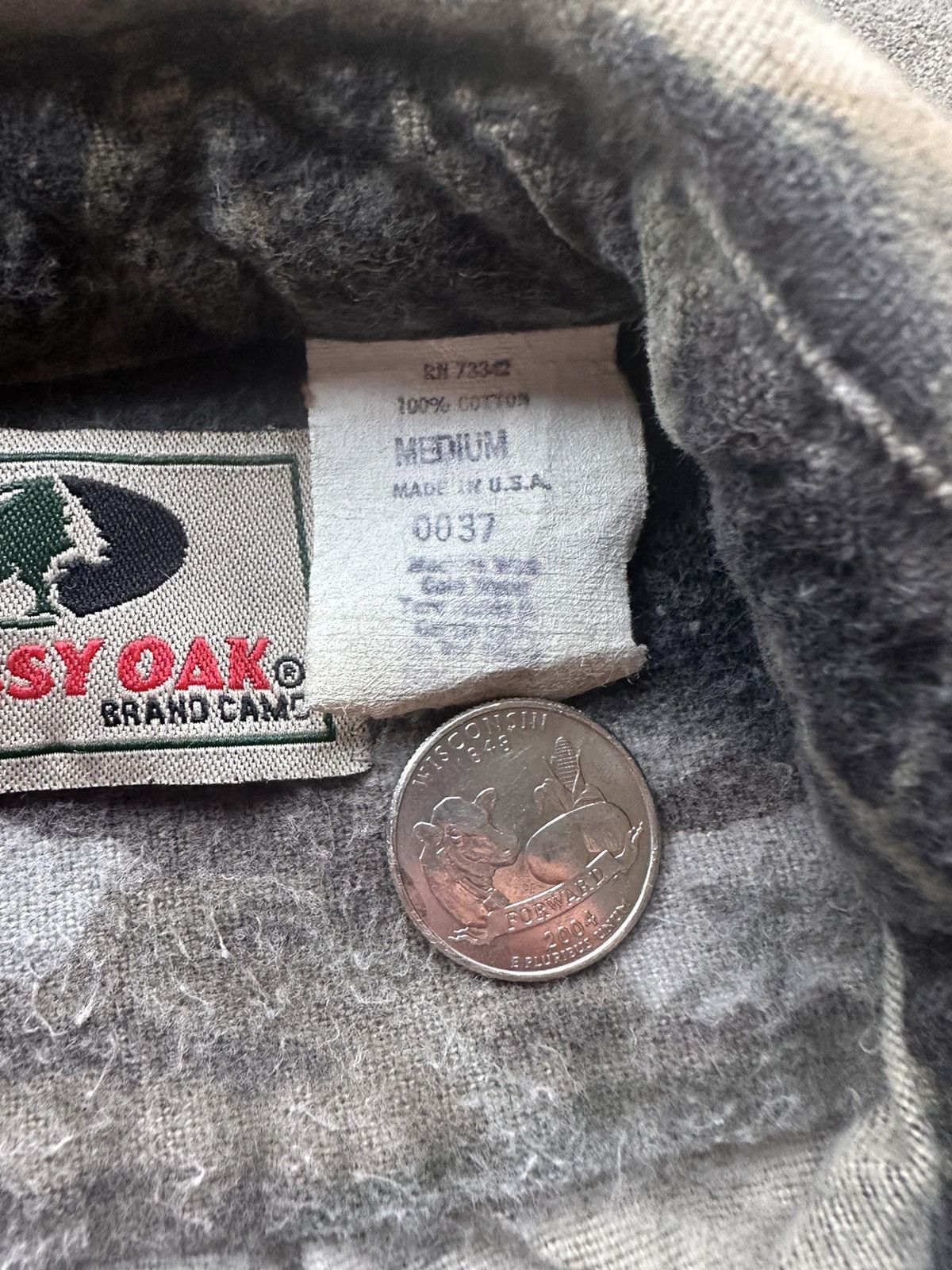 Mossy Oaks × Vintage 90s Mossy Oak Camo Cotton Button-Up Size US M / EU 48-50 / 2 - 3 Thumbnail