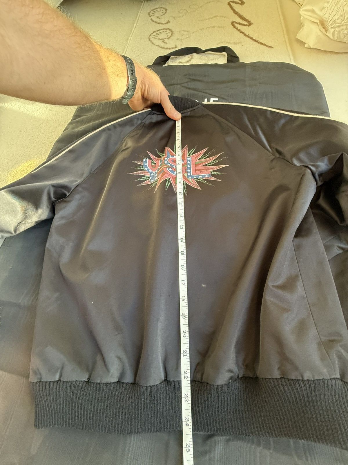Saint Laurent Paris SS20 Saint Laurent YSL black teddy logo jacket 48 grail star Size US M / EU 48-50 / 2 - 6 Thumbnail