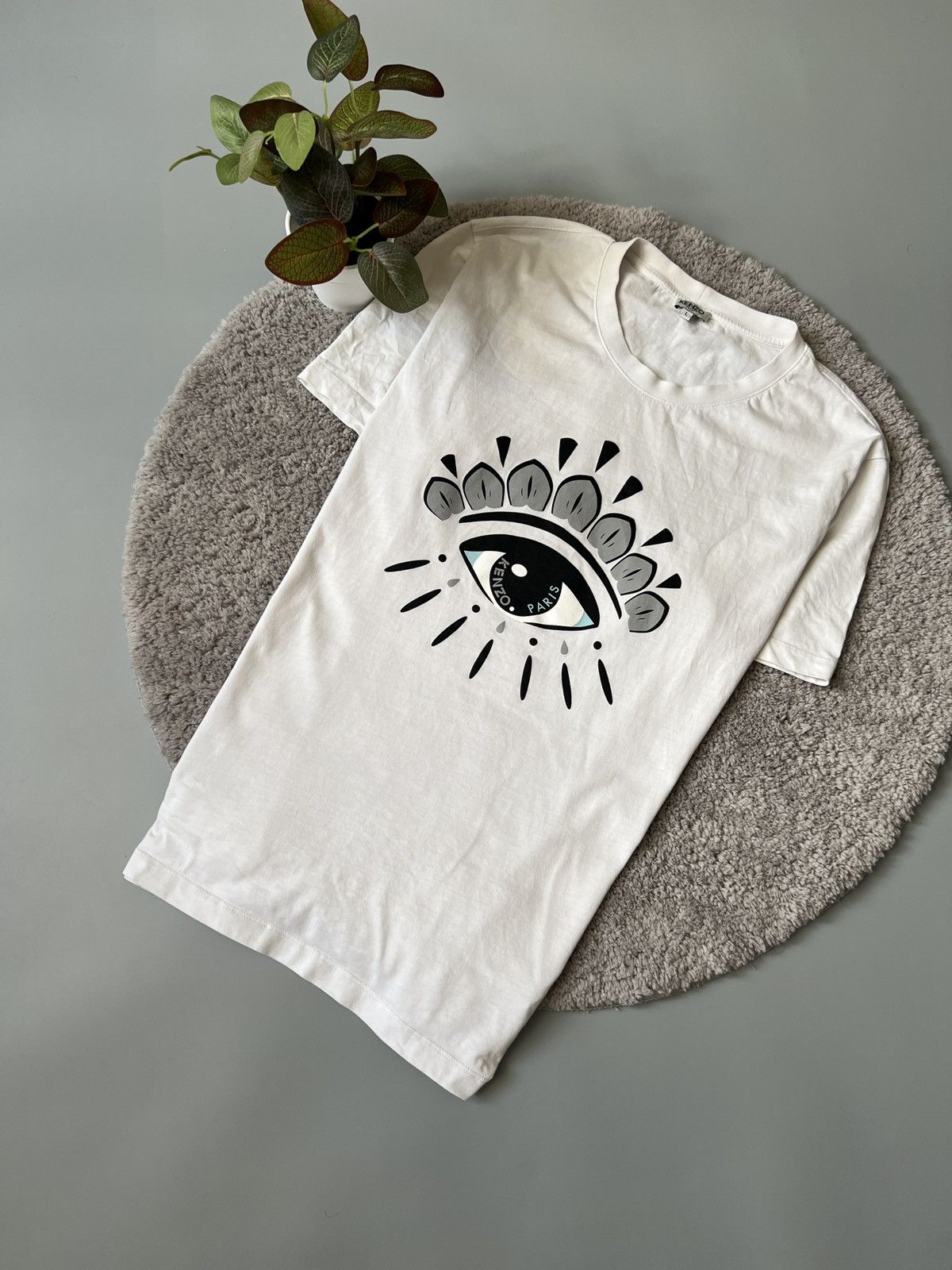 Kenzo Kenzo Paris Eye T-shirt Luxury Tee Size US L / EU 52-54 / 3 - 2 Thumbnail