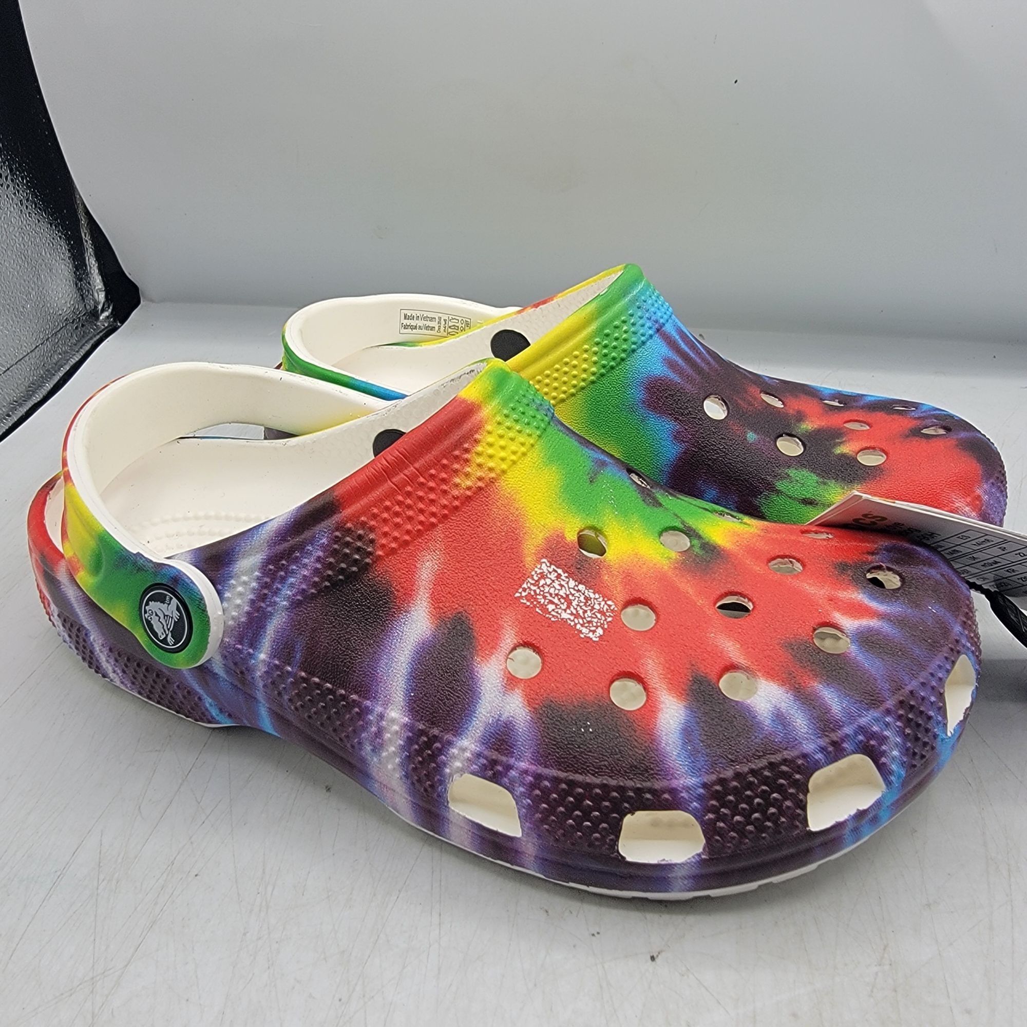 Crocs Crocs Classic Tie Dye Womens 6 Clogs Slip On Shoes Sandal Ca Size US 6 / IT 36 - 3 Thumbnail