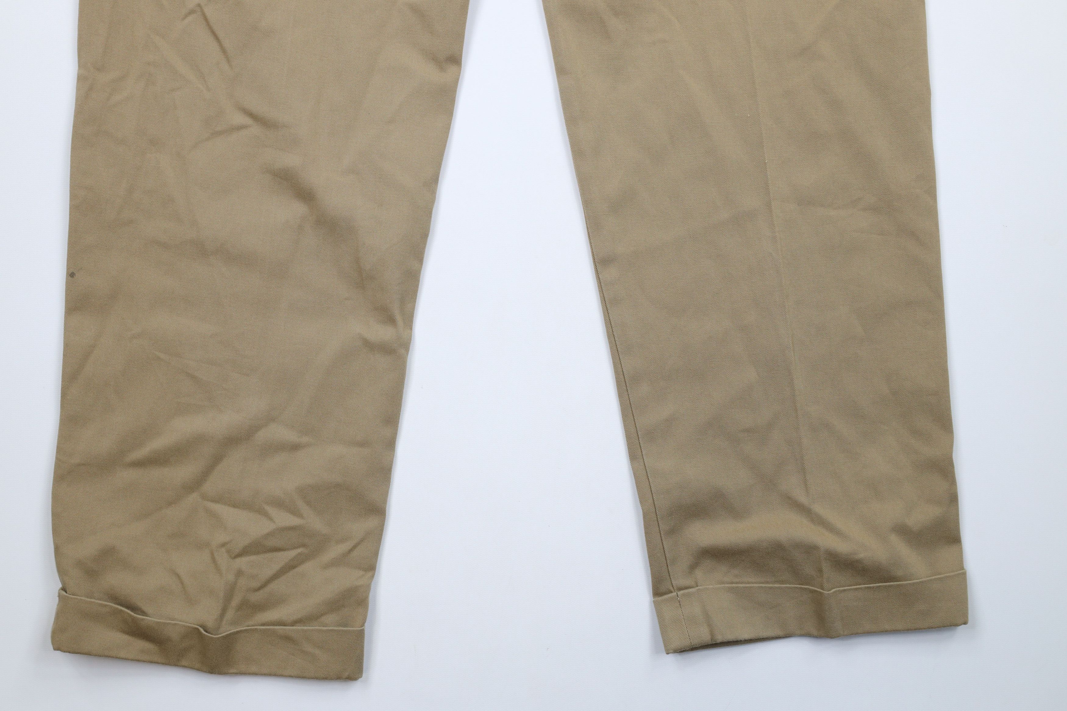 Bills Khakis × Vintage Vintage Bills Khakis Pleated Cotton Twill Pants Beige USA Size US 40 / EU 56 - 12 Thumbnail