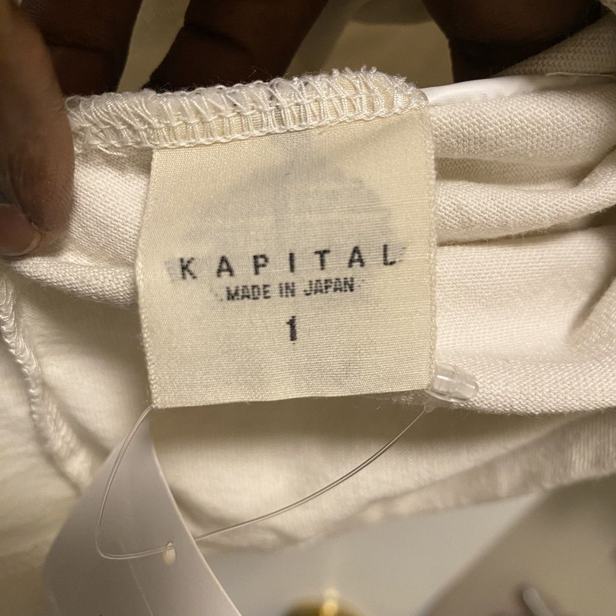 Kapital Kapital 2 Tone Big Pocket Bone Tee Size US S / EU 44-46 / 1 - 6 Thumbnail