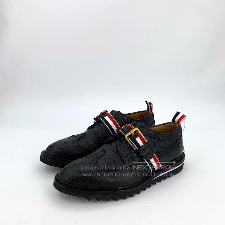 Thom Browne Thom Browne Black block carved striped fabric belt casual Size US 7 / EU 40 - 1 Thumbnail