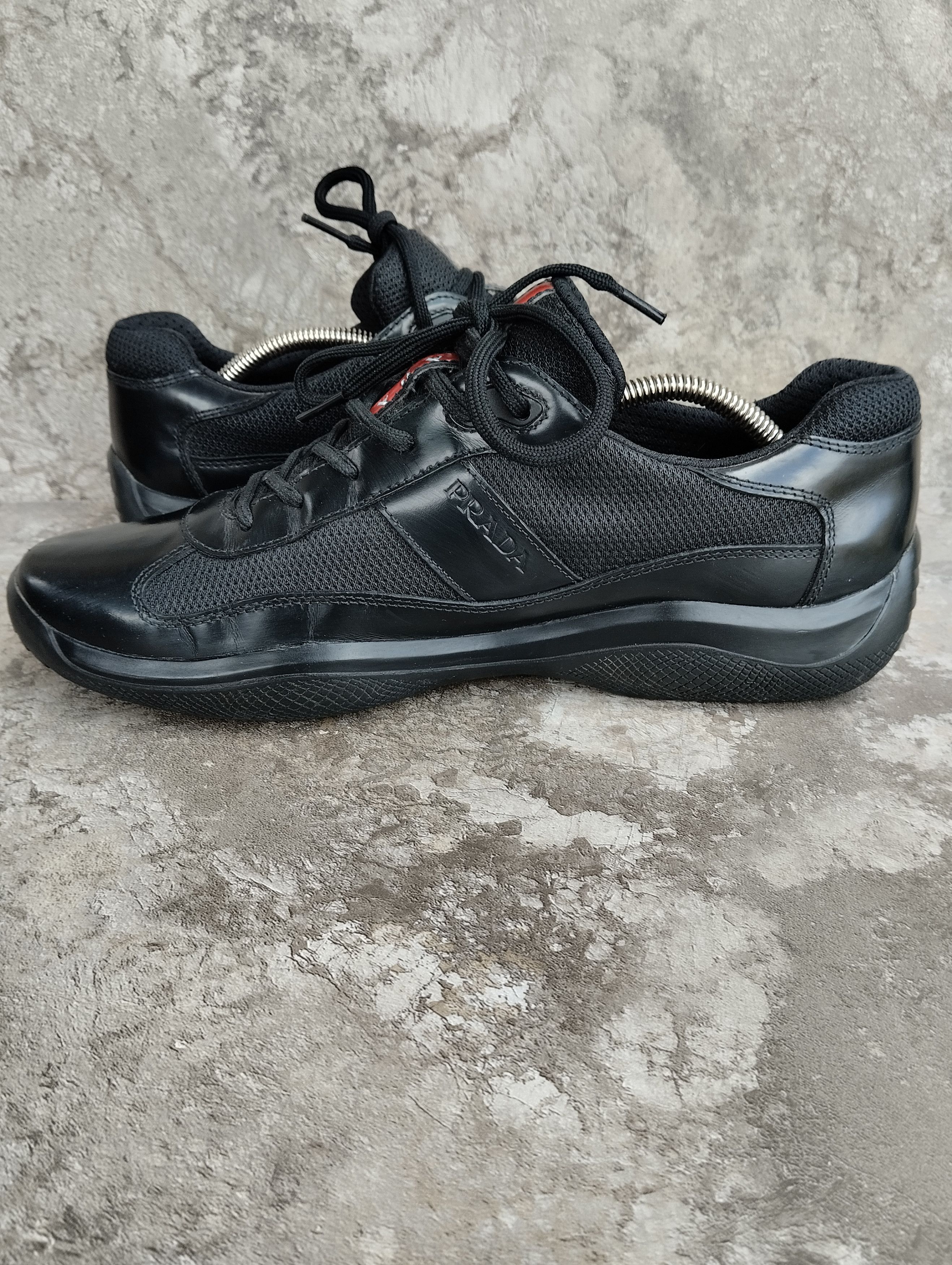 Prada America’s Cup Leather And Mesh Trainers Size US 10.5 / EU 43-44 - 4 Thumbnail