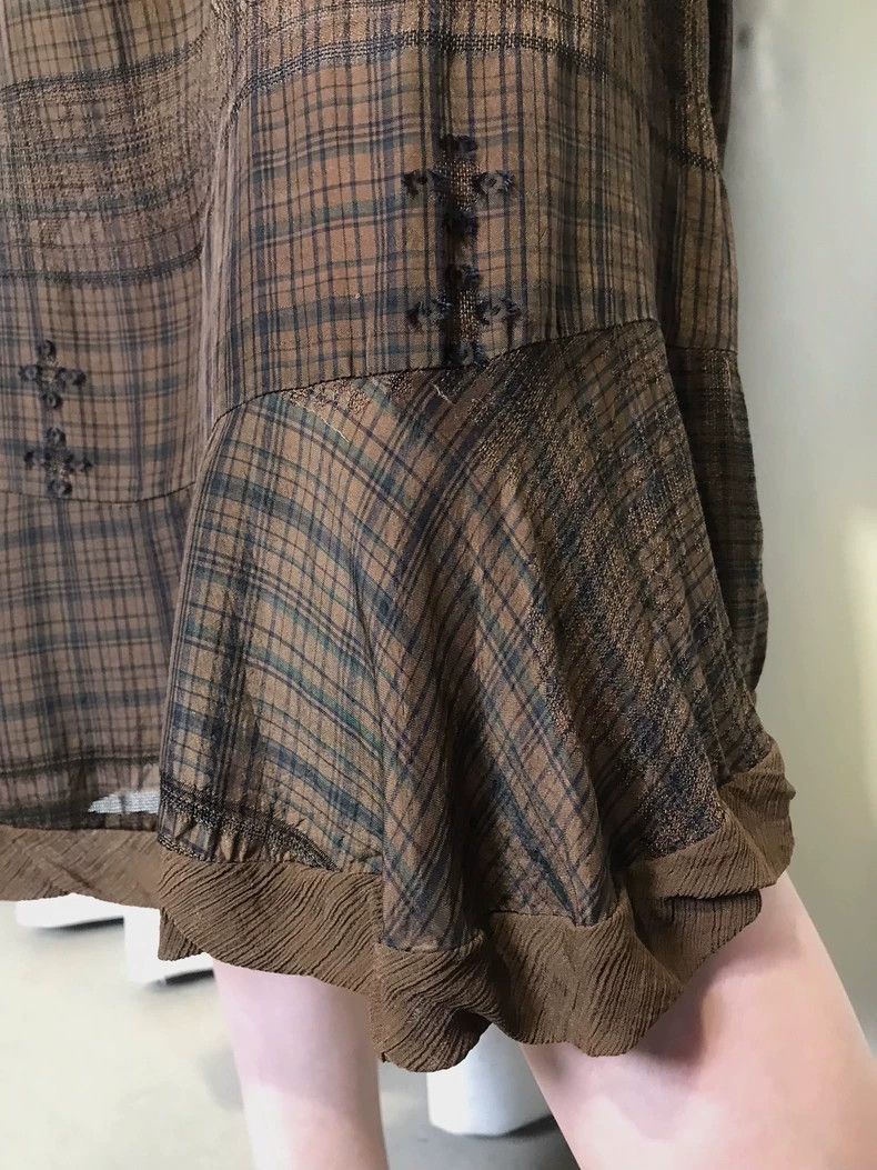 Issey Miyake Issey Miyake Vintage Plaid Sleeveless Dress-2508 Size US M / EU 48-50 / 2 - 8 Thumbnail