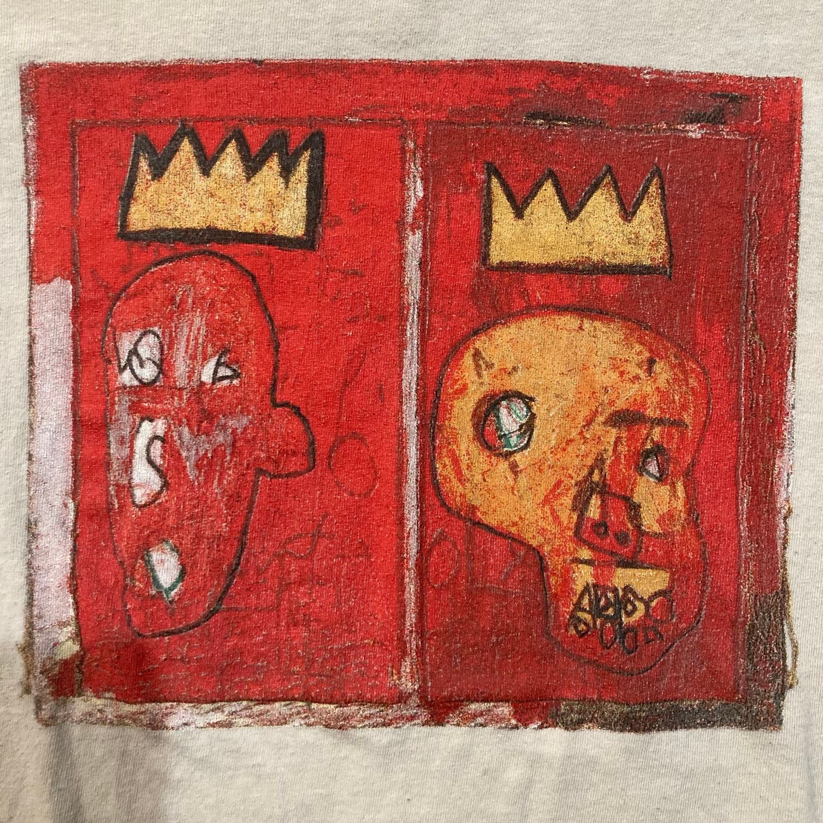 Vintage Jean Michel Basquiat Art T Shirt Large Size US L / EU 52-54 / 3 - 2 Thumbnail
