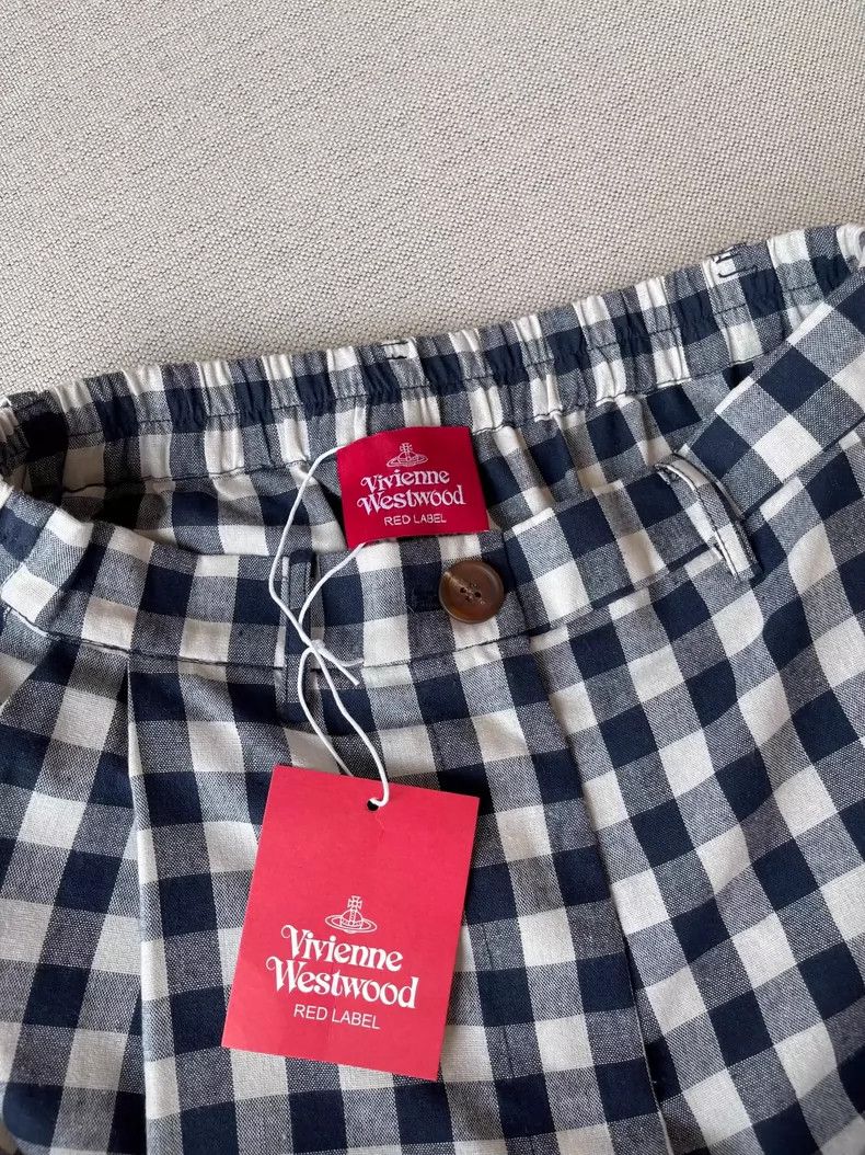 Vivienne Westwood Vivienne Westwood sizeS Embroidered plaid trousers Size 26" / US 2 / IT 38 - 6 Thumbnail