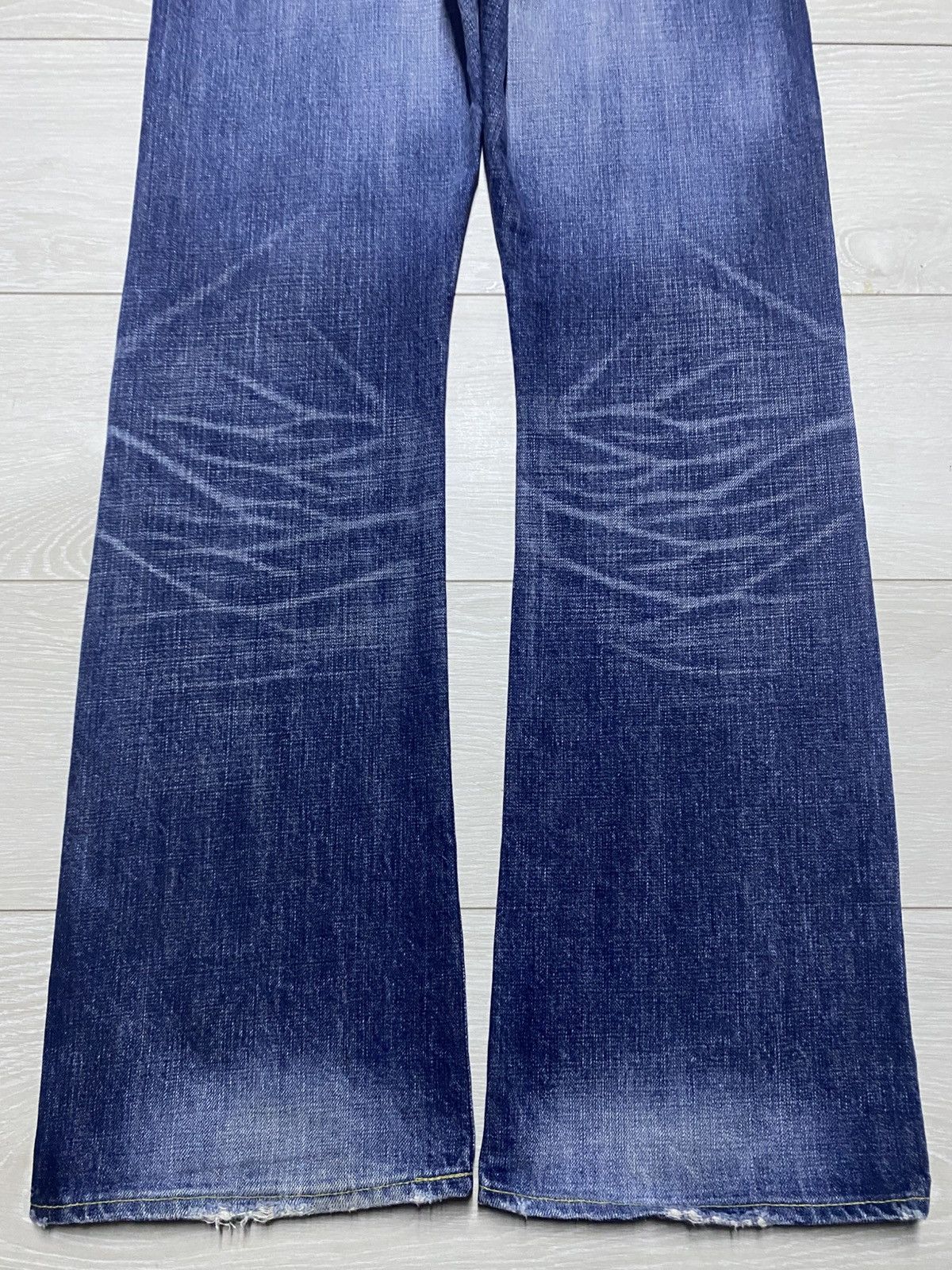 Eternal Eternal Y2K Faded Wash Flare Bootcut Jeans Size US 33 - 6 Thumbnail