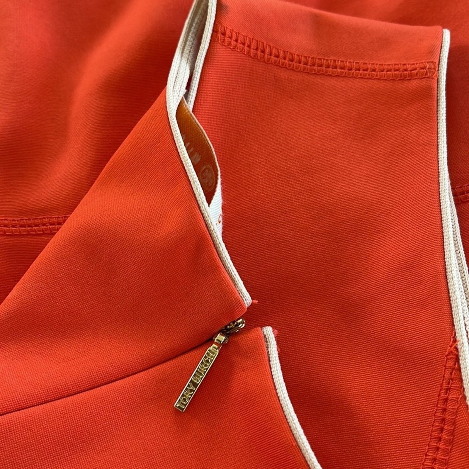 Tory Burch Tory Burch Sleeveless A-Line Dress Red/Coral Classic XS Size XS / US 0-2 / IT 36-38 - 8 Thumbnail