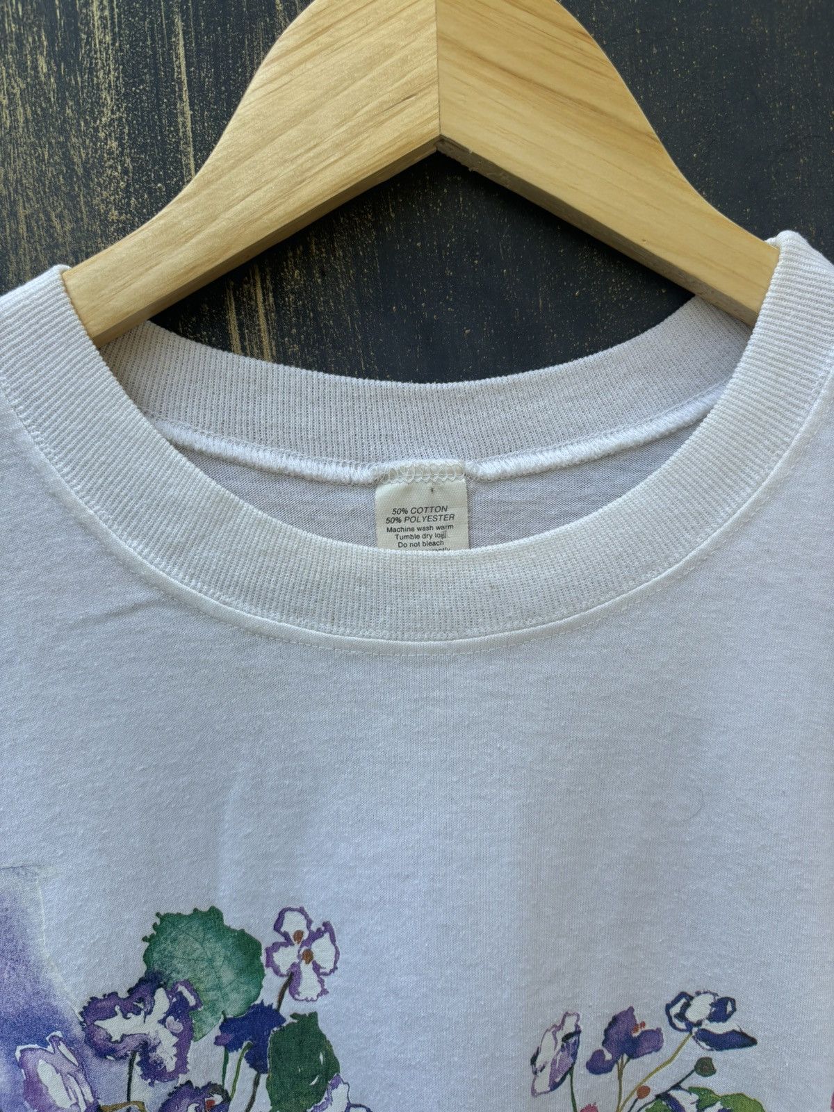Vintage RARE! Vintage 90’s Art Flower Tee Touch Me Size US L / EU 52-54 / 3 - 5 Thumbnail