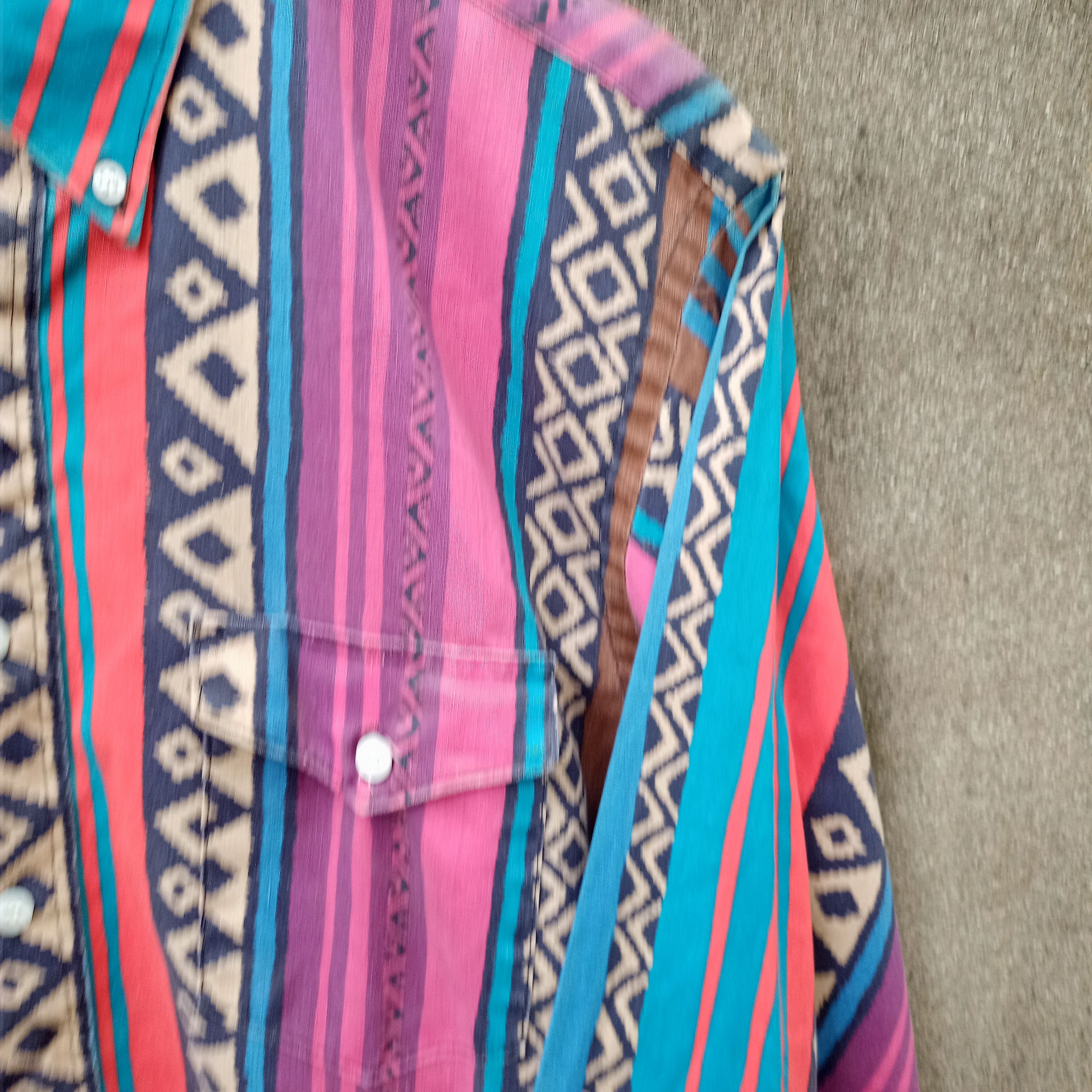 Vintage × Wrangler VINTAGE Wrangler stone Button Up SHIRT Size US L / EU 52-54 / 3 - 4 Thumbnail