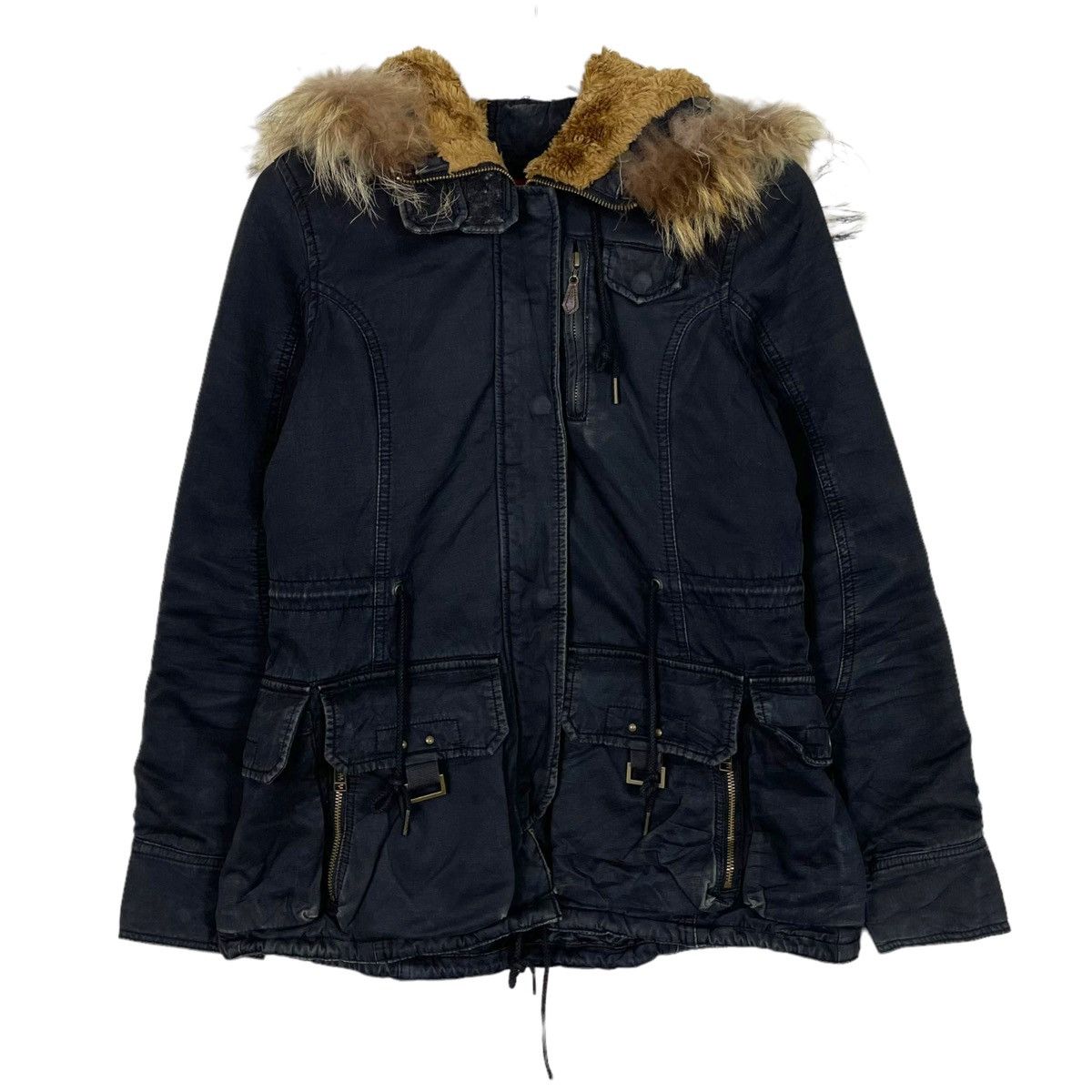 Avirex × Japanese Brand 💥AVIREX SURVIVAL BONDAGE FUR HOODIE JACKET Size US M / EU 48-50 / 2 - 1 Thumbnail