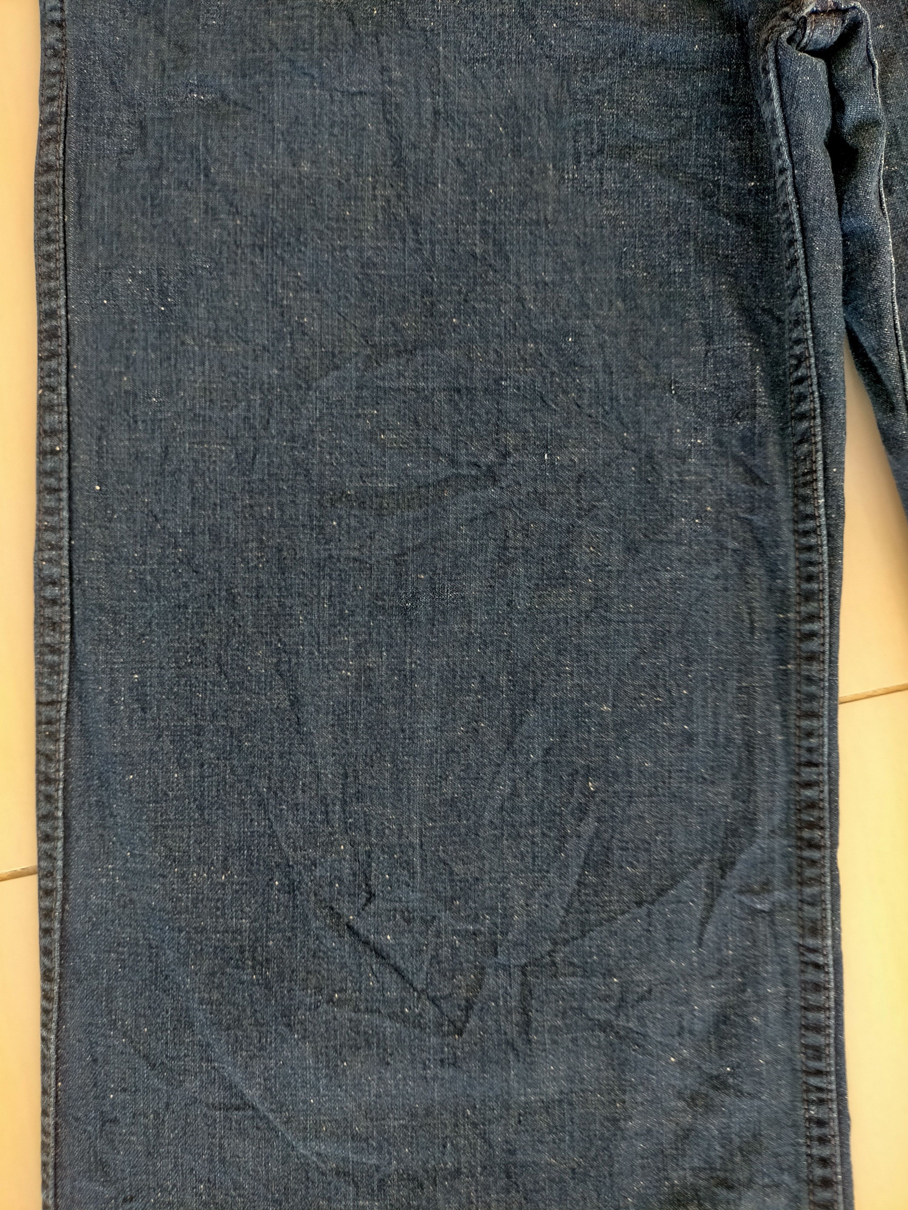 Orslow Orslow Made in Japan Wide Leg Flare Buckle Blue Jeans Size US 32 / EU 48 - 8 Thumbnail