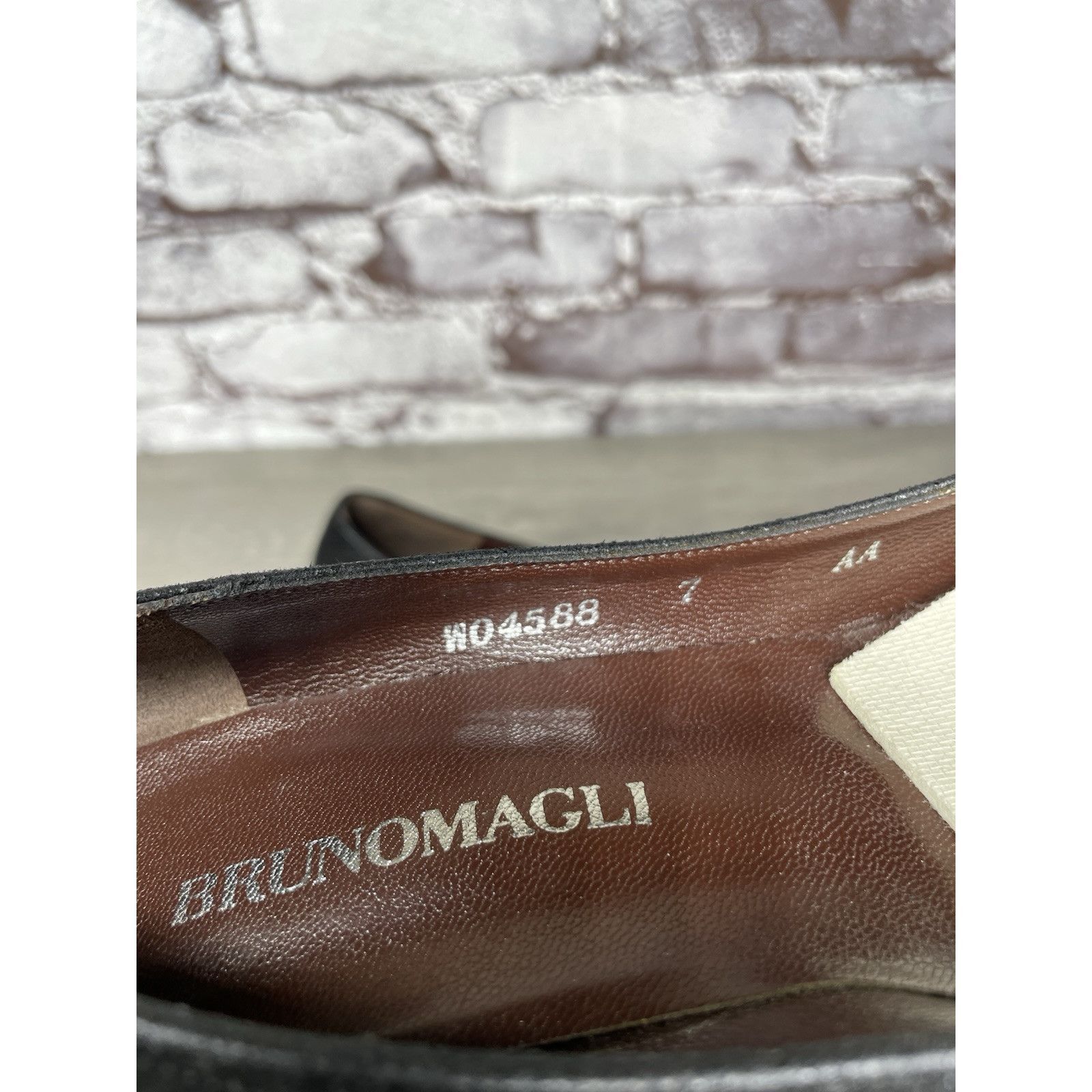 Bruno Magli Bruno Magli Vero Cuoio Black Suede Leather Diamond VTG Heels Size US 7 / IT 37 - 8 Thumbnail