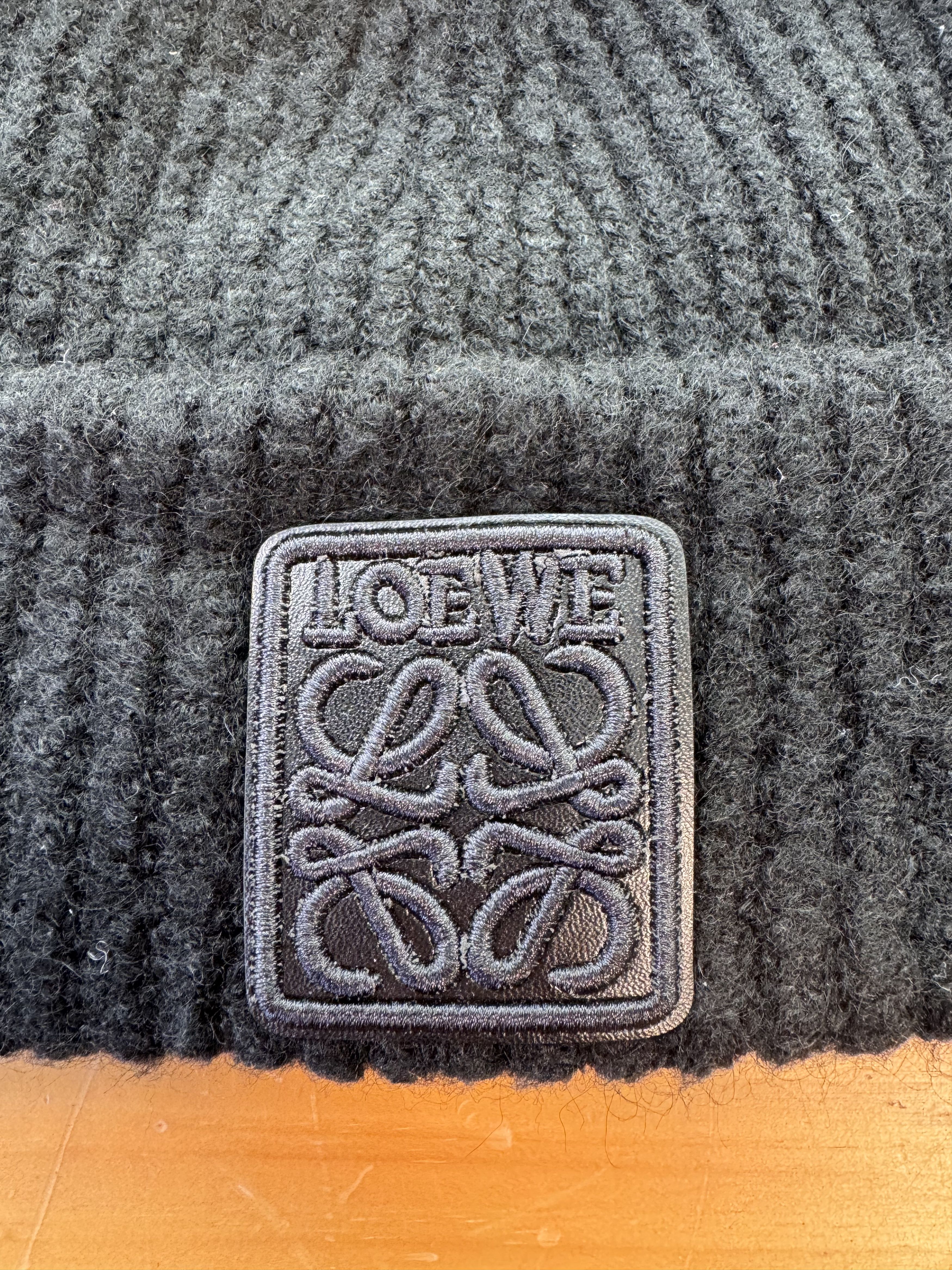 Loewe Loewe Chunky Knit Beanie Hat Patch Size ONE SIZE - 2 Thumbnail