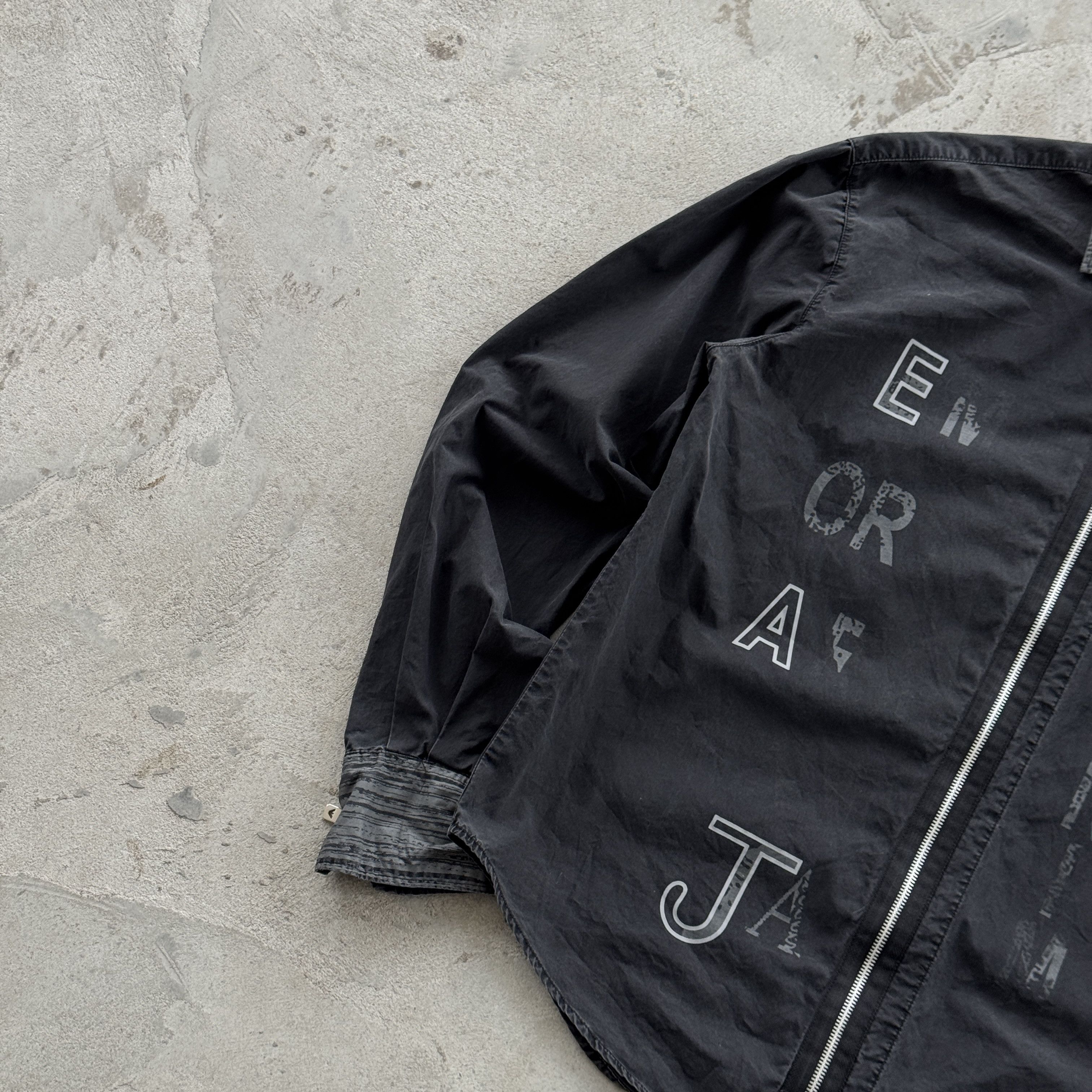 Vintage Emporio Armani Full Zip Shirt Jacket Archive