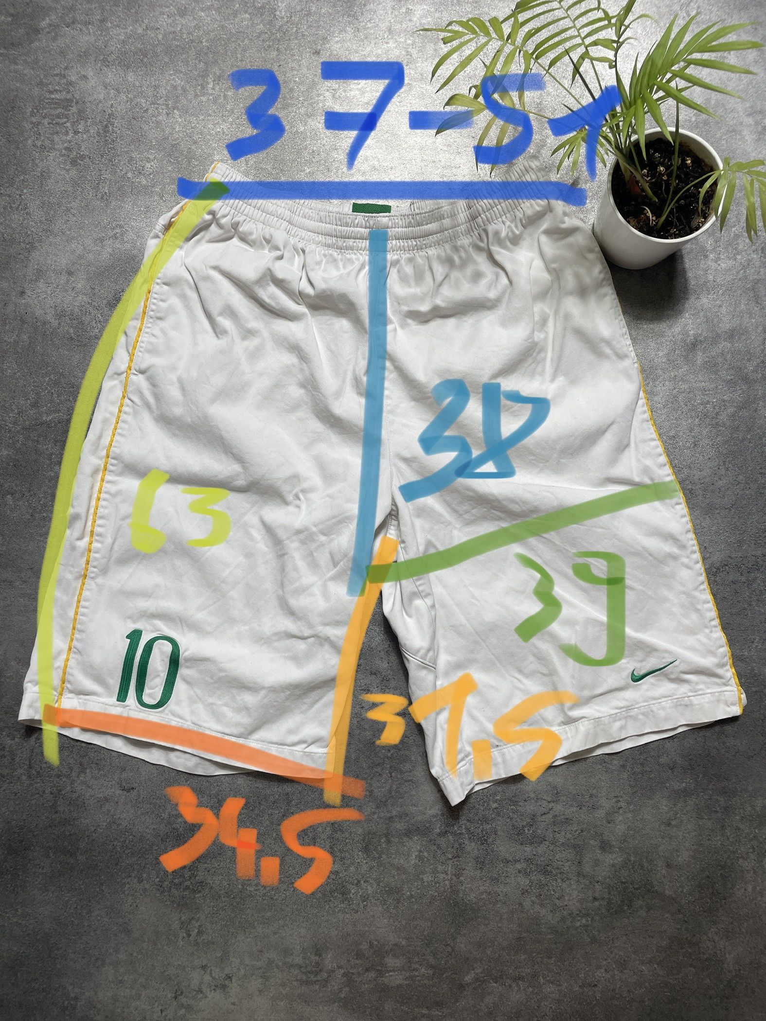 Nike ❗️RARE❗️Nike Vintage Y2K Silver Tag Baggy Shorts Solid Size US 36 / EU 52 - 15 Thumbnail