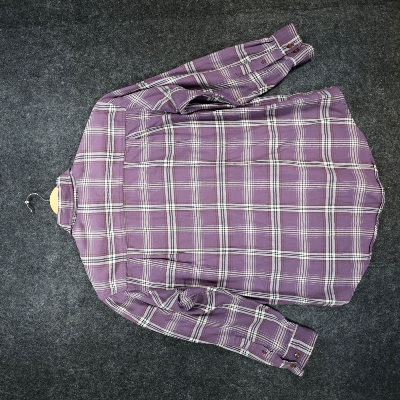 Eddie Bauer Eddie Bauer Flannel Shirt Women Medium Purple Excellent Plaid Long Sleeve Cotton Size M / US 6-8 / IT 42-44 - 2 Thumbnail