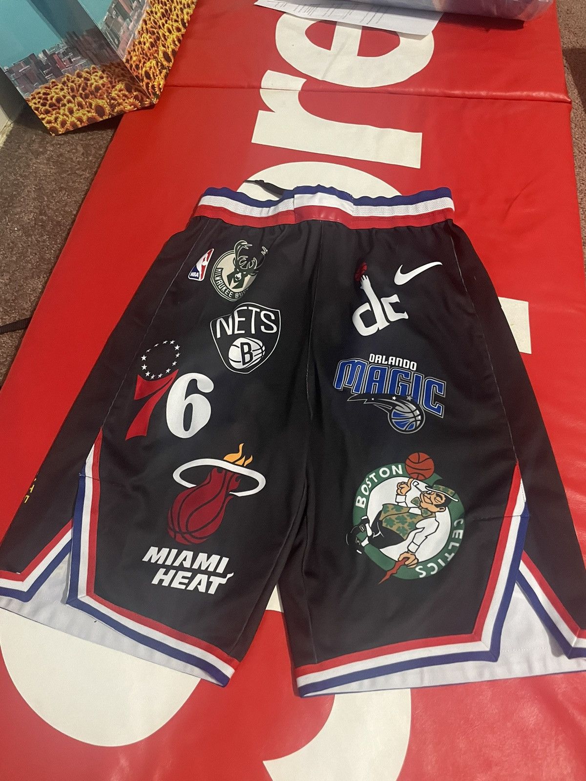 Supreme Used Supreme Nike/Nba Teams Authentic Shorts, Size Small