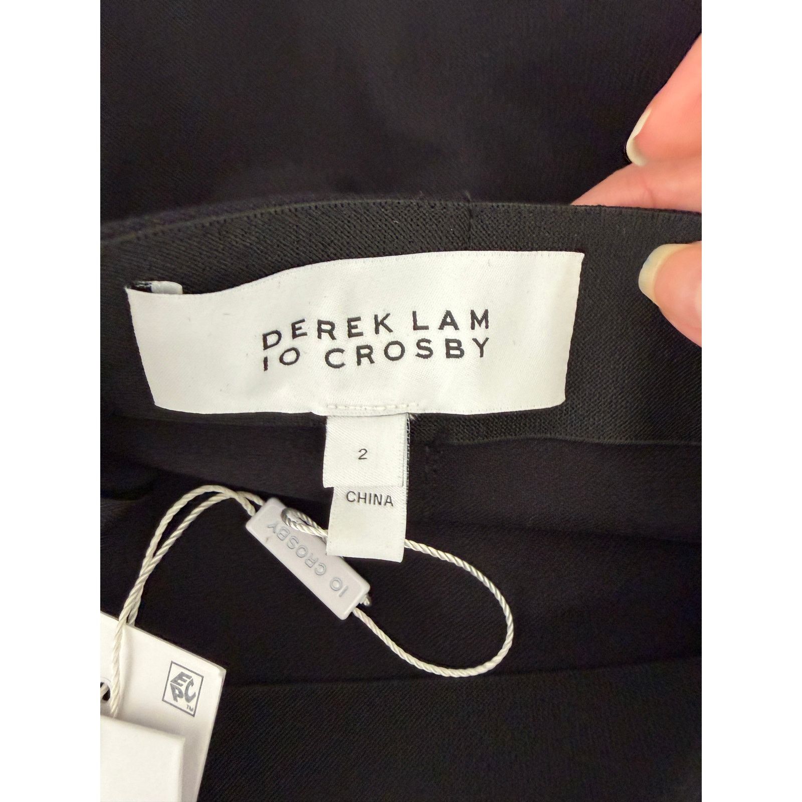 Derek Lam 10 Crosby NWT Derek Lam 10 Crosby Black Lace Up Side Trouser Pants Size 26" / US 2 / IT 38 - 5 Thumbnail