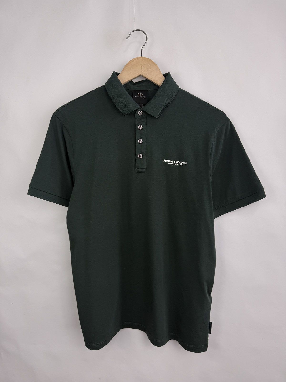Armani Exchange 🇮🇹 Armani Exchange Luxury Milano New York Polo T-Shirt Rare Size US M / EU 48-50 / 2 - 4 Thumbnail