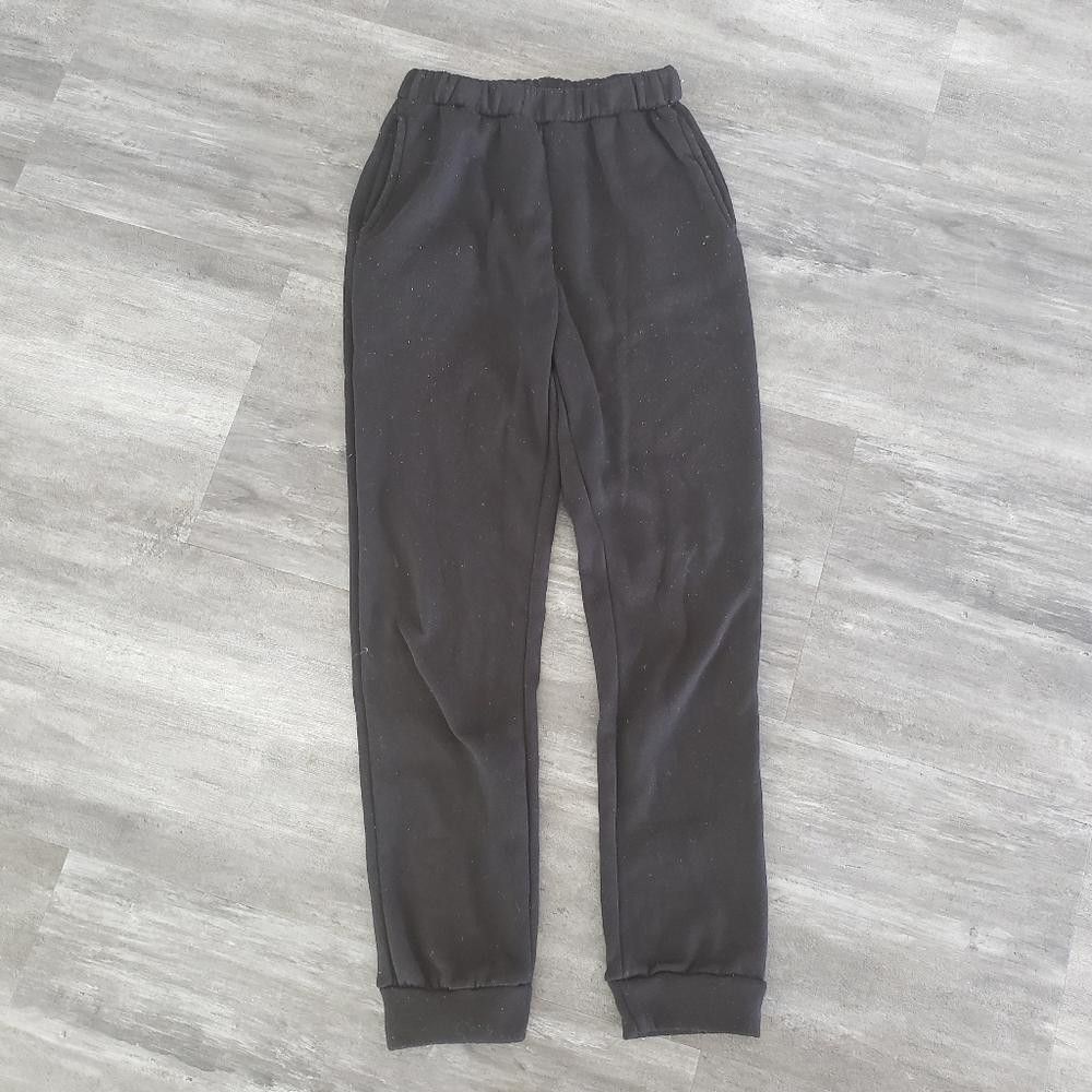 Shein Black Basic High Waist Banded 1 Sweats Size 28" / US 6 / IT 42 - 1 Thumbnail