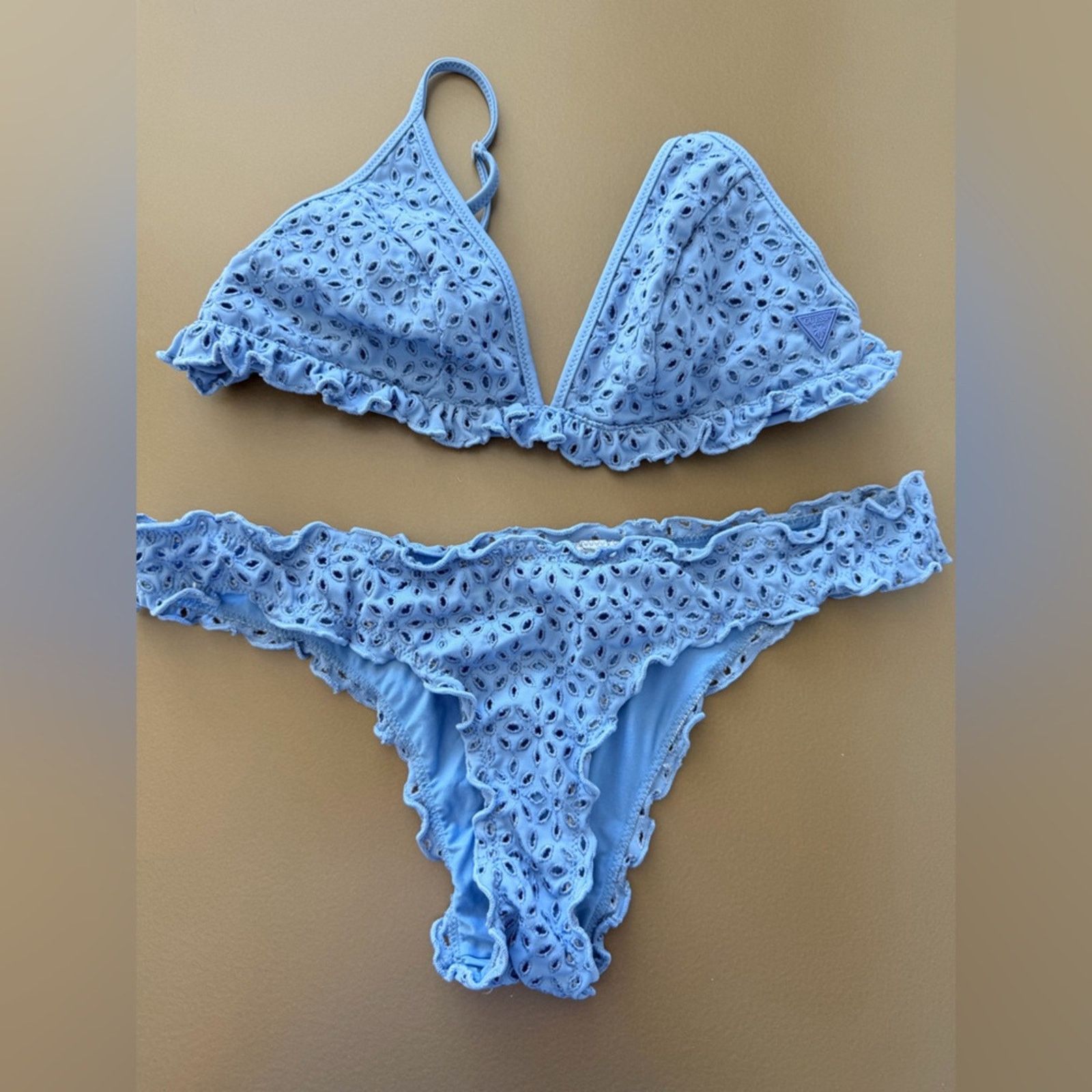 Guess New Guess Blue Bikini Swimwear Swimsuit 2 piece Set size S Size ONE SIZE - 9 Thumbnail